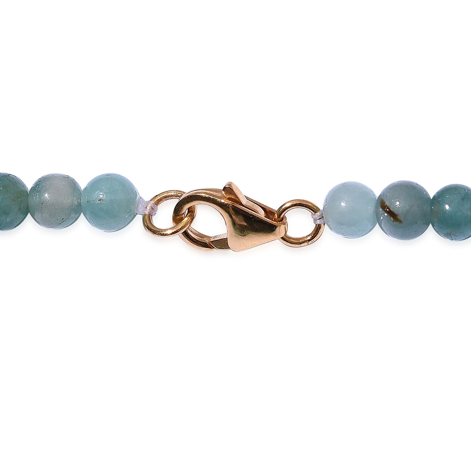 Extremely Rare- Grandidierite 135 Carat Round Beads Necklace (Size 18 Inch) with 14K Yellow Gold Lock