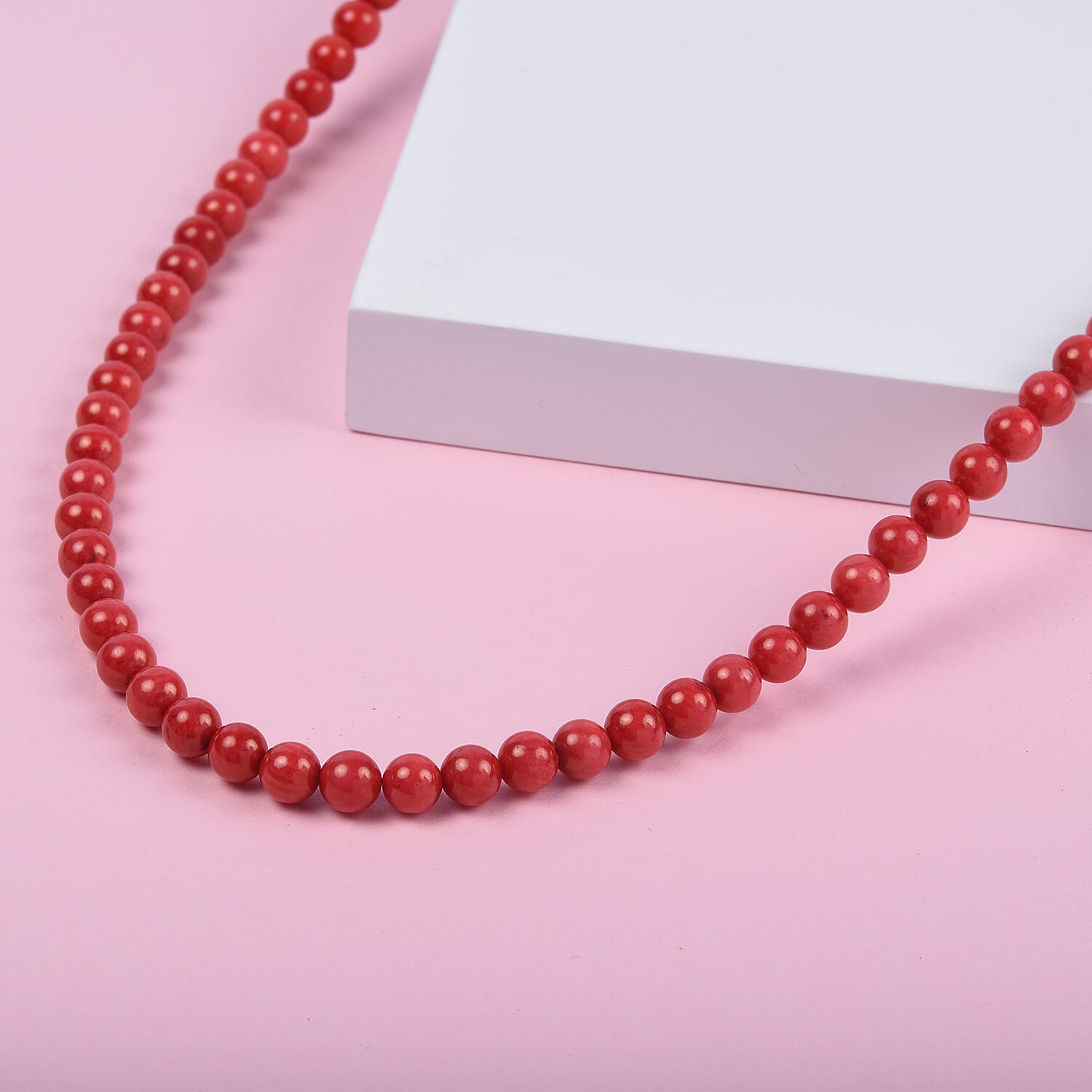 Red coral best sale necklace