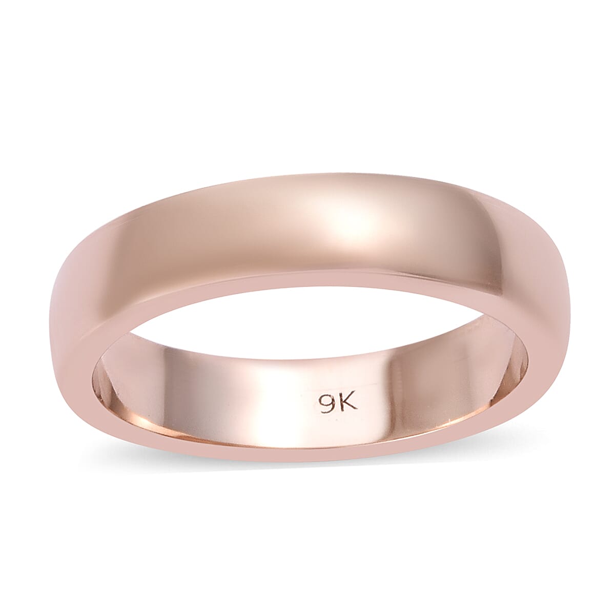 9K Rose Gold Band Ring