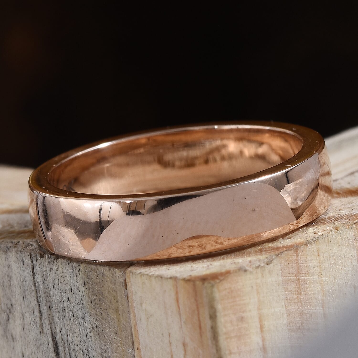 9K Rose Gold Band Ring