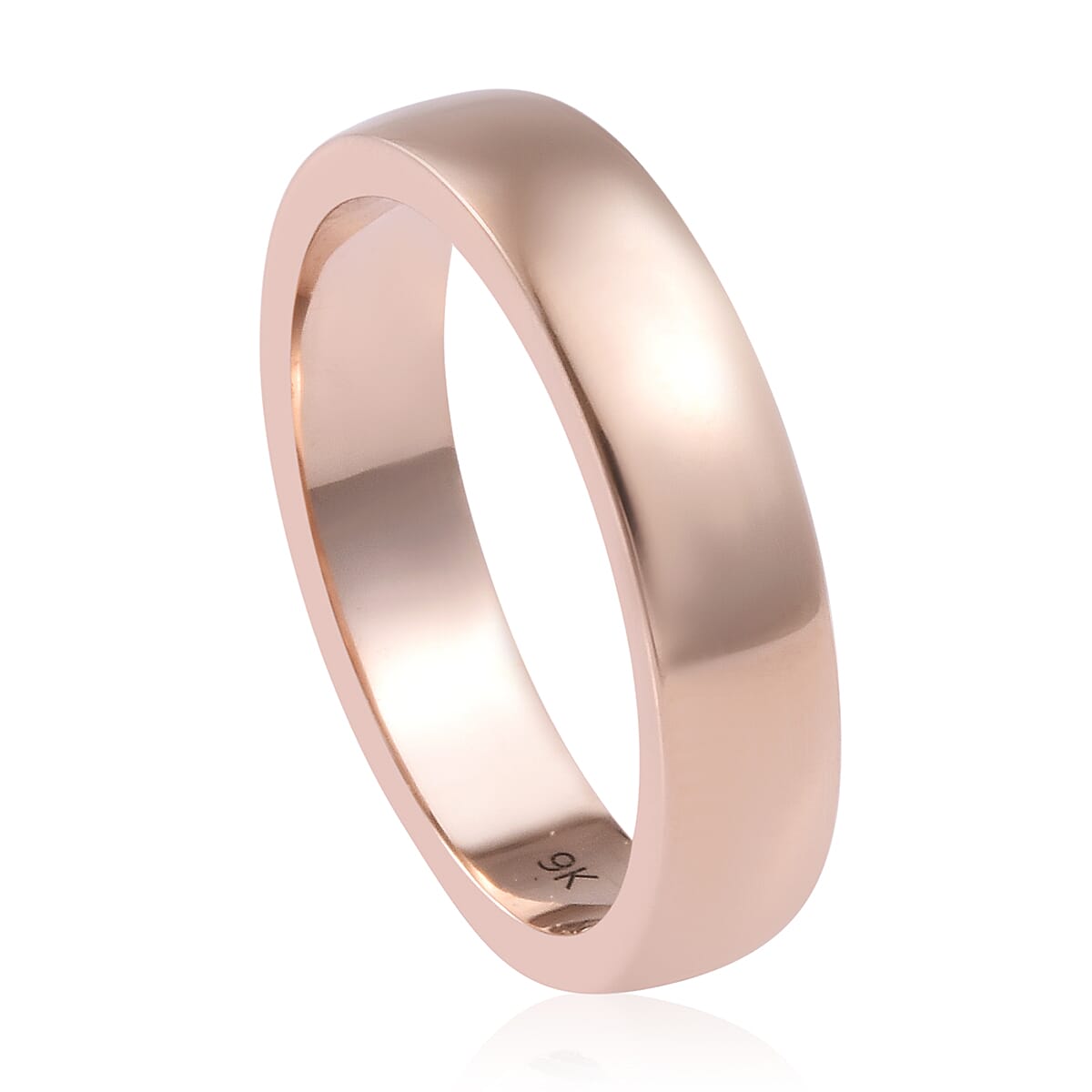 9K Rose Gold Band Ring