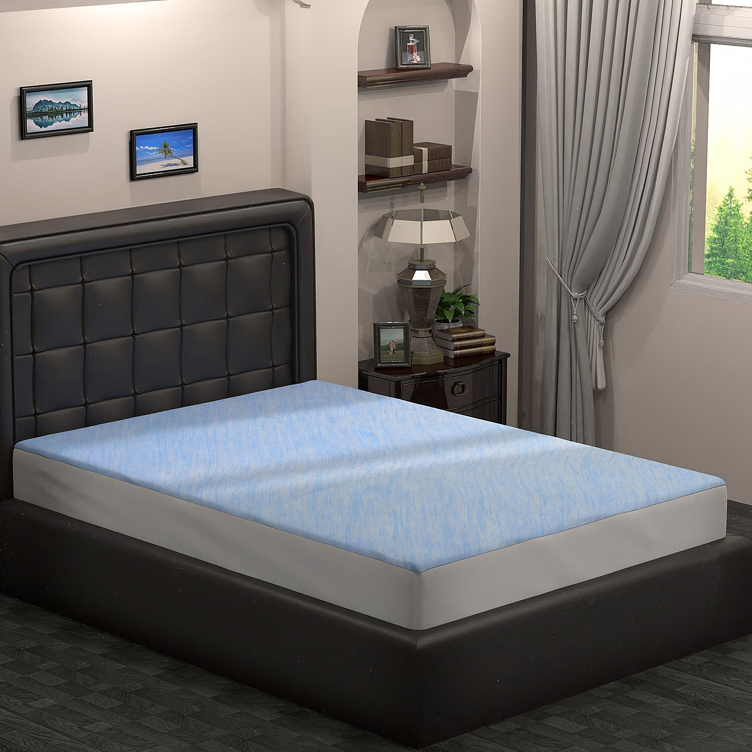 Smartkool Jersey Cooling Waterproof Fitted Mattress Protector King Size (150x200)