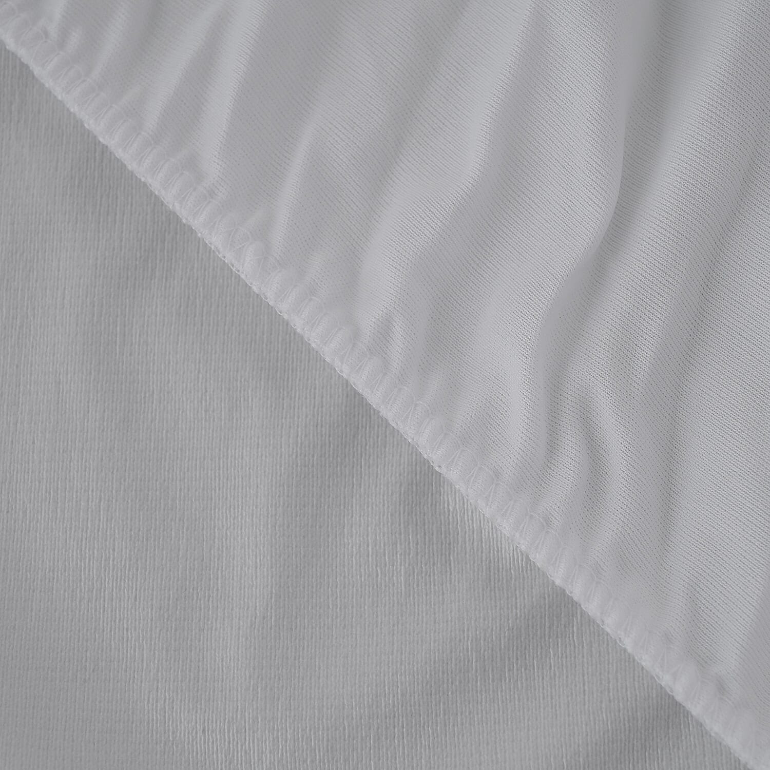 Copper Infused Bamboo Terry Waterproof Fitted Mattress Protector in Olive Green