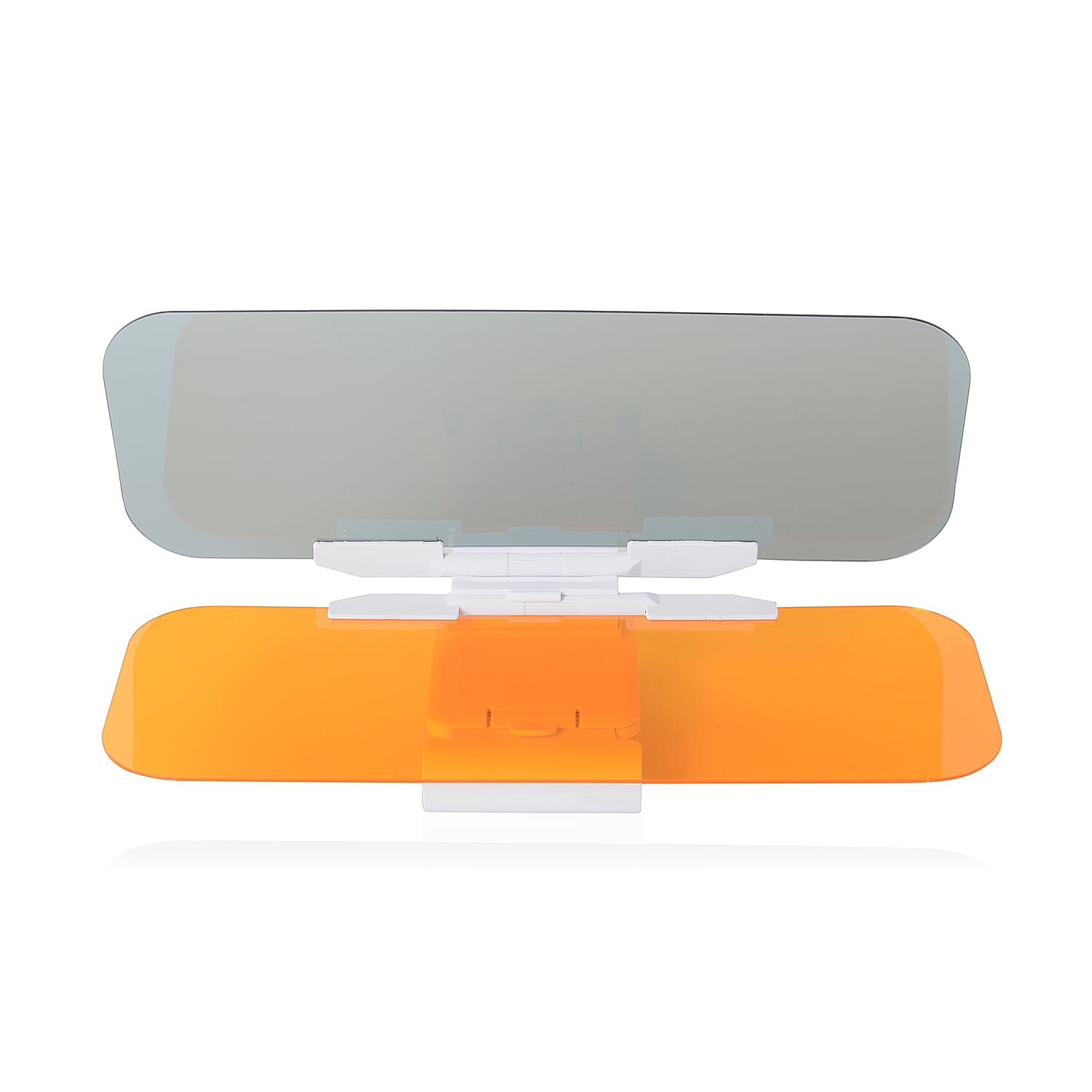 2 Piece Set - HD Anti-Glare Day and Night Visor (Size 32x10 Cm) and Vision Driving Glasses (Size 14x4 Cm)