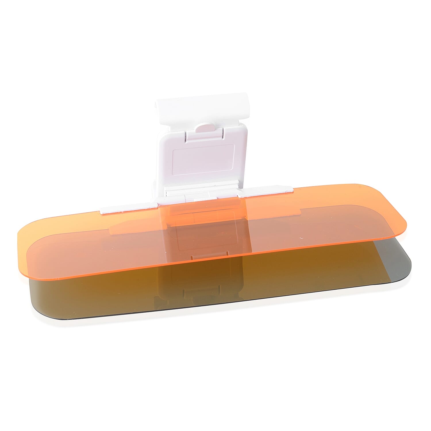 2 Piece Set - HD Anti-Glare Day and Night Visor (Size 32x10 Cm) and Vision Driving Glasses (Size 14x4 Cm)