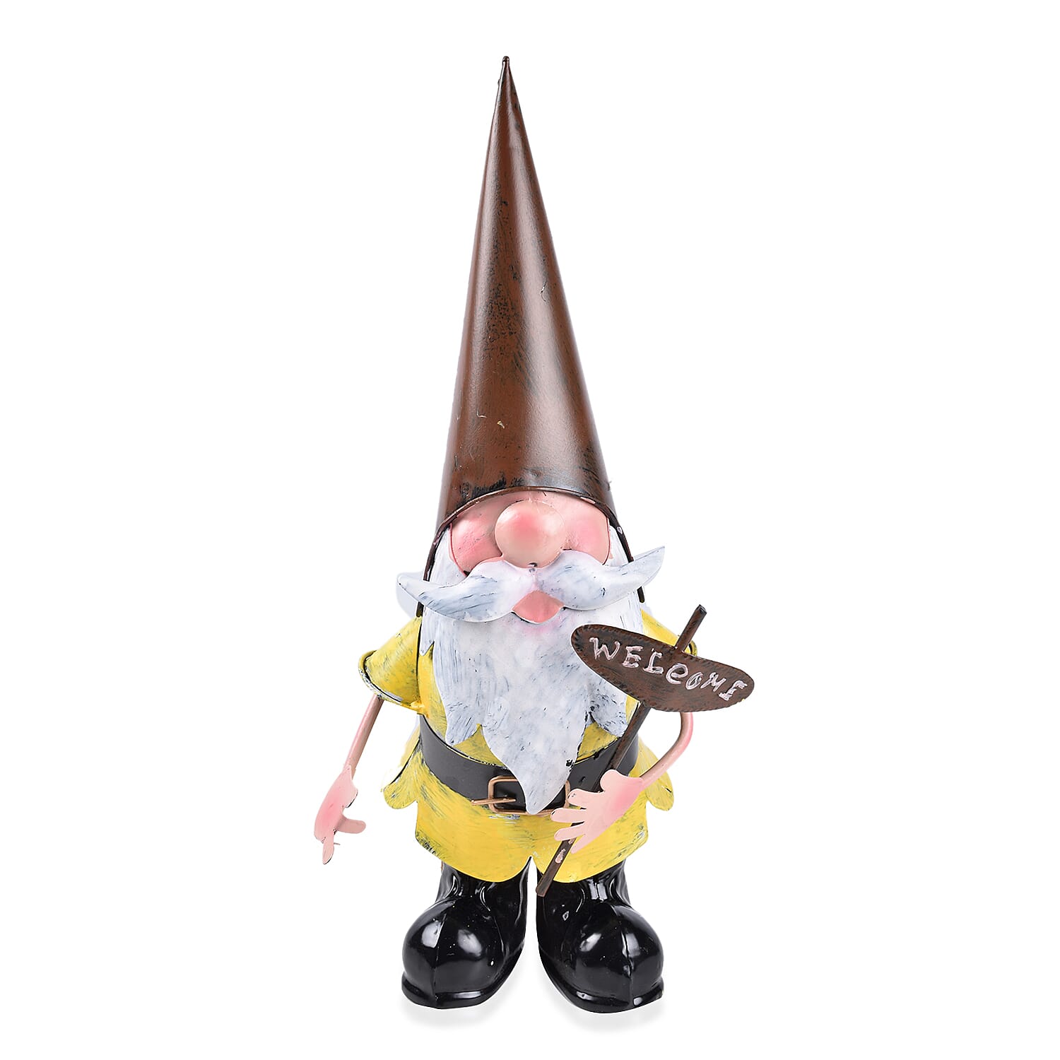 ROLSON Large Garden Gnome with Welcome Sign (Size 23.5X17X40.5m)