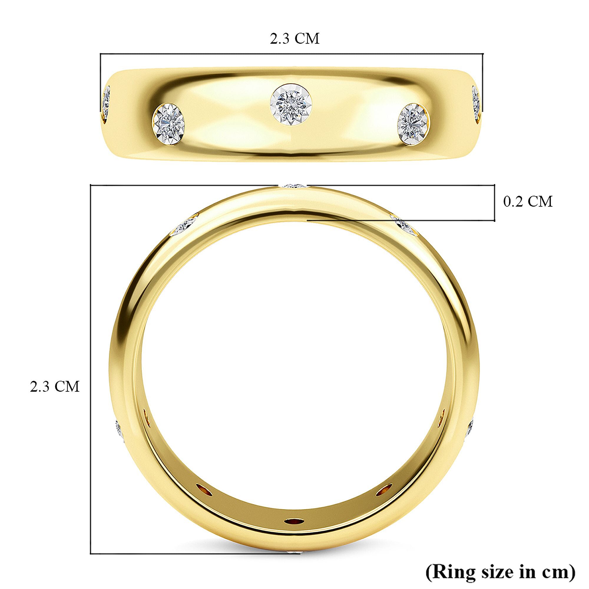 MP Designer Inspired Flush Set Diamond (Rnd) Band Ring in Sterling Silver MP Designer Inspired Flush Set Diamond (Rnd) Band Ring in Sterling Silver