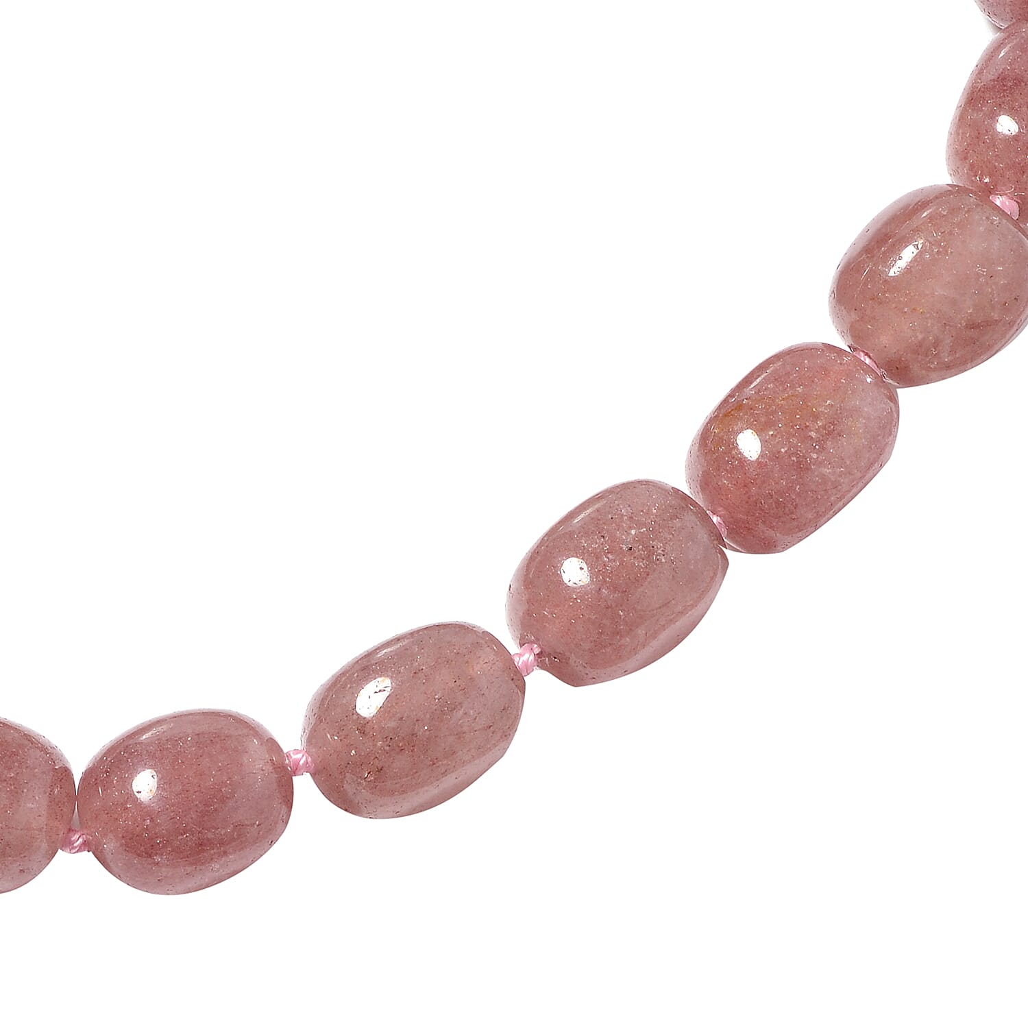 One Time Deal- Very Rare Natural Cherry Tanzurine (Rnd) Necklace (Size 20)  with Magnetic Clasp in Rhodium Overlay Sterling Silver 614.000 Ct.