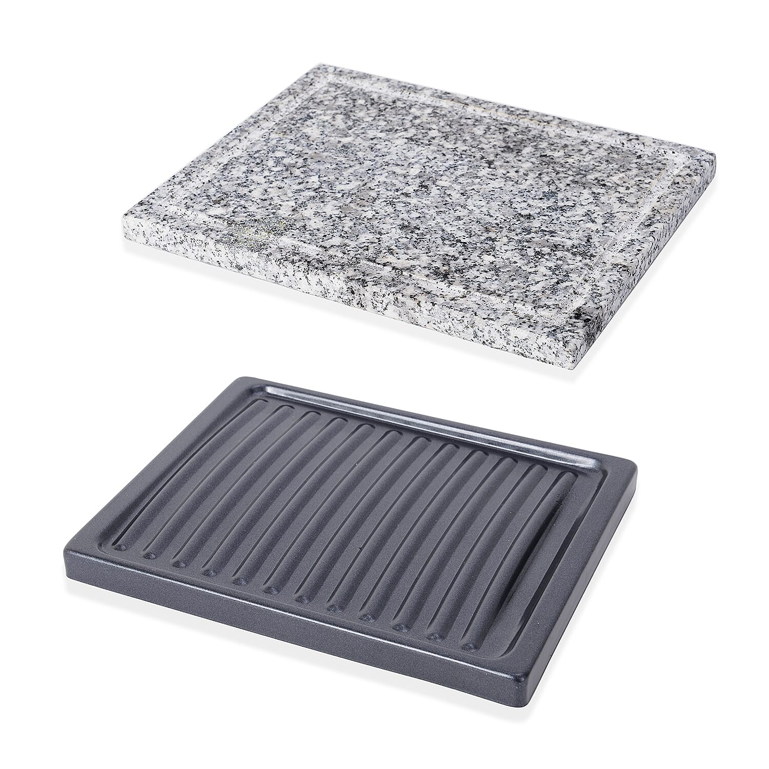 Multifunctional Raclette Grill with 8 Skewers and Granite Plate (Serves 8 People)