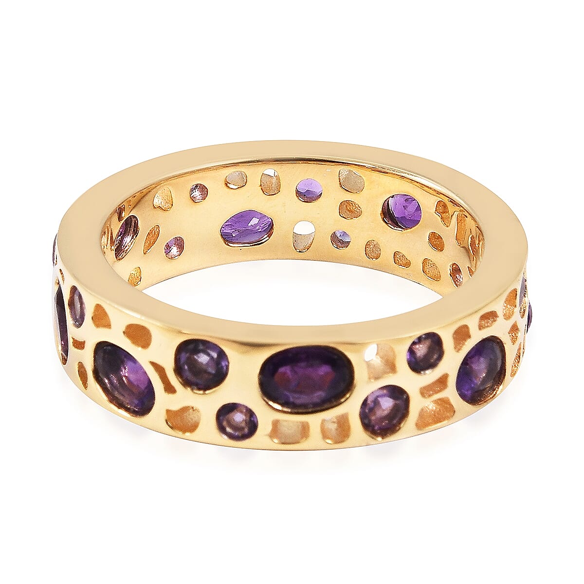 RACHEL GALLEY Allegro Amethyst Ring in Yellow Gold Vermeil Sterling Silver