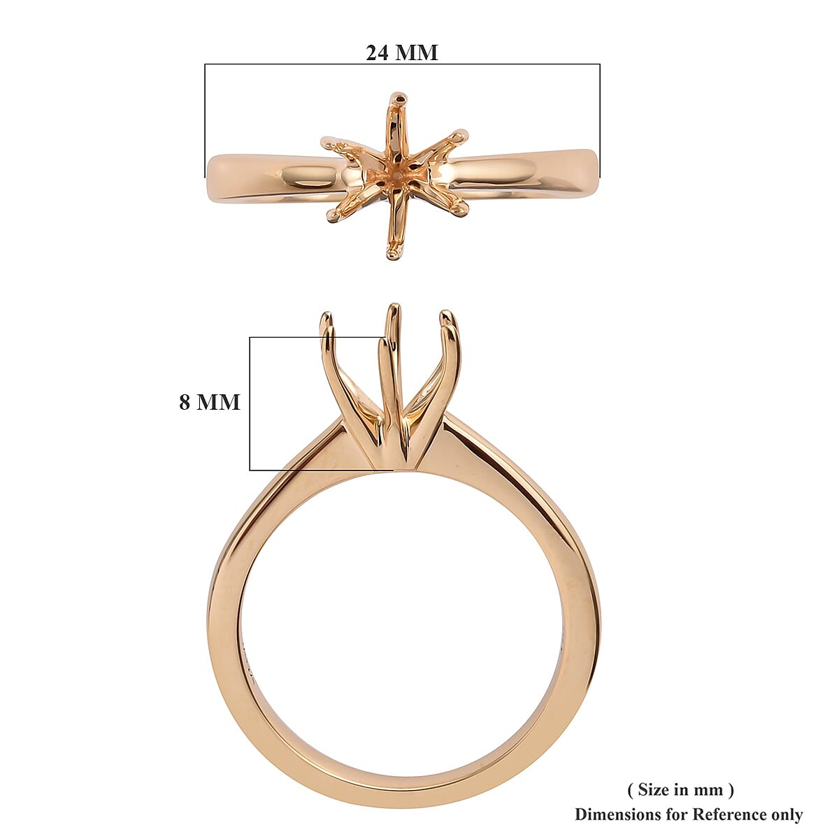 Special Order  18K Yellow Gold Ring Mould