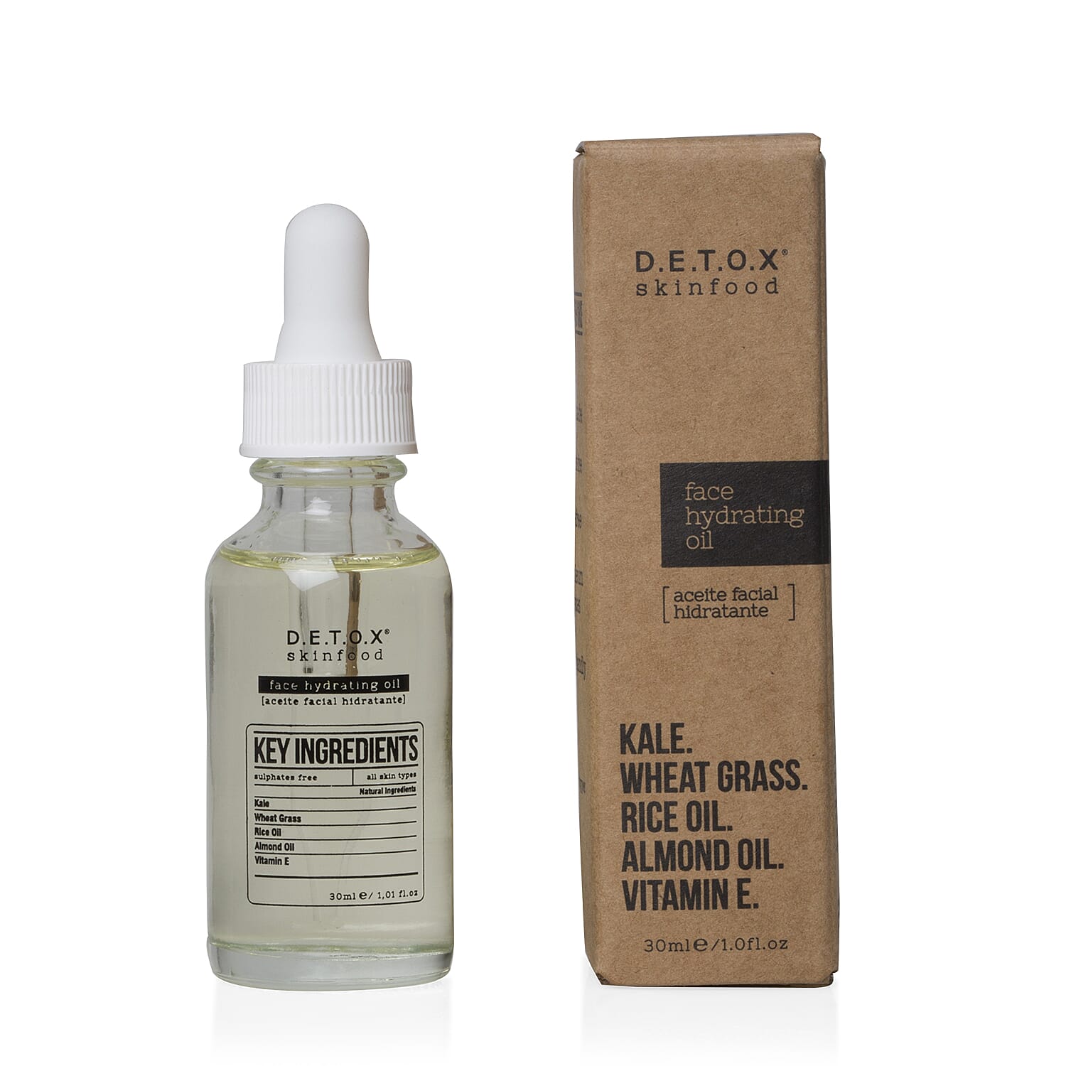 D.E.T.O.X Skinfood: Face Hydrating Oil - 30ml