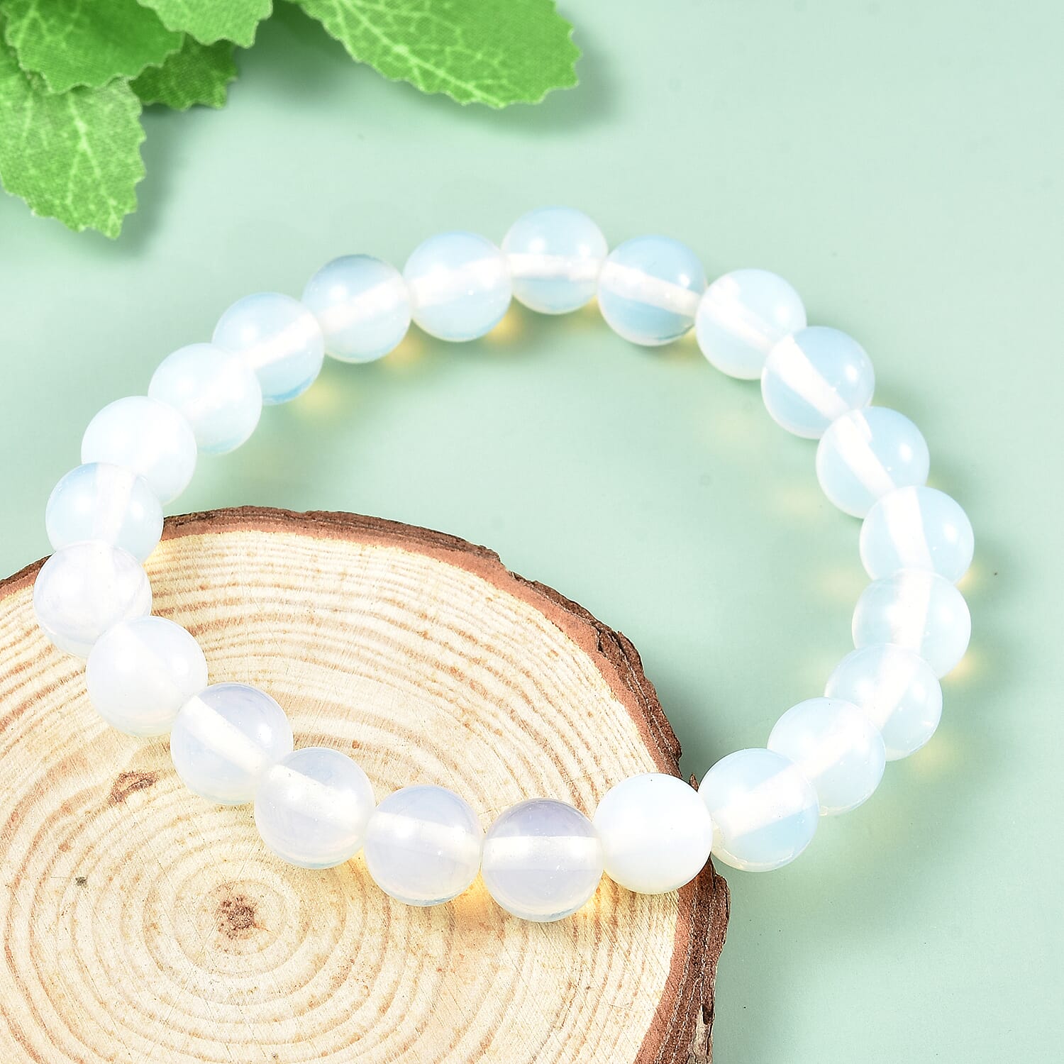Opalite (80.50 Ct) Stretchable Bracelet (Size 7) 80.50 Ct.