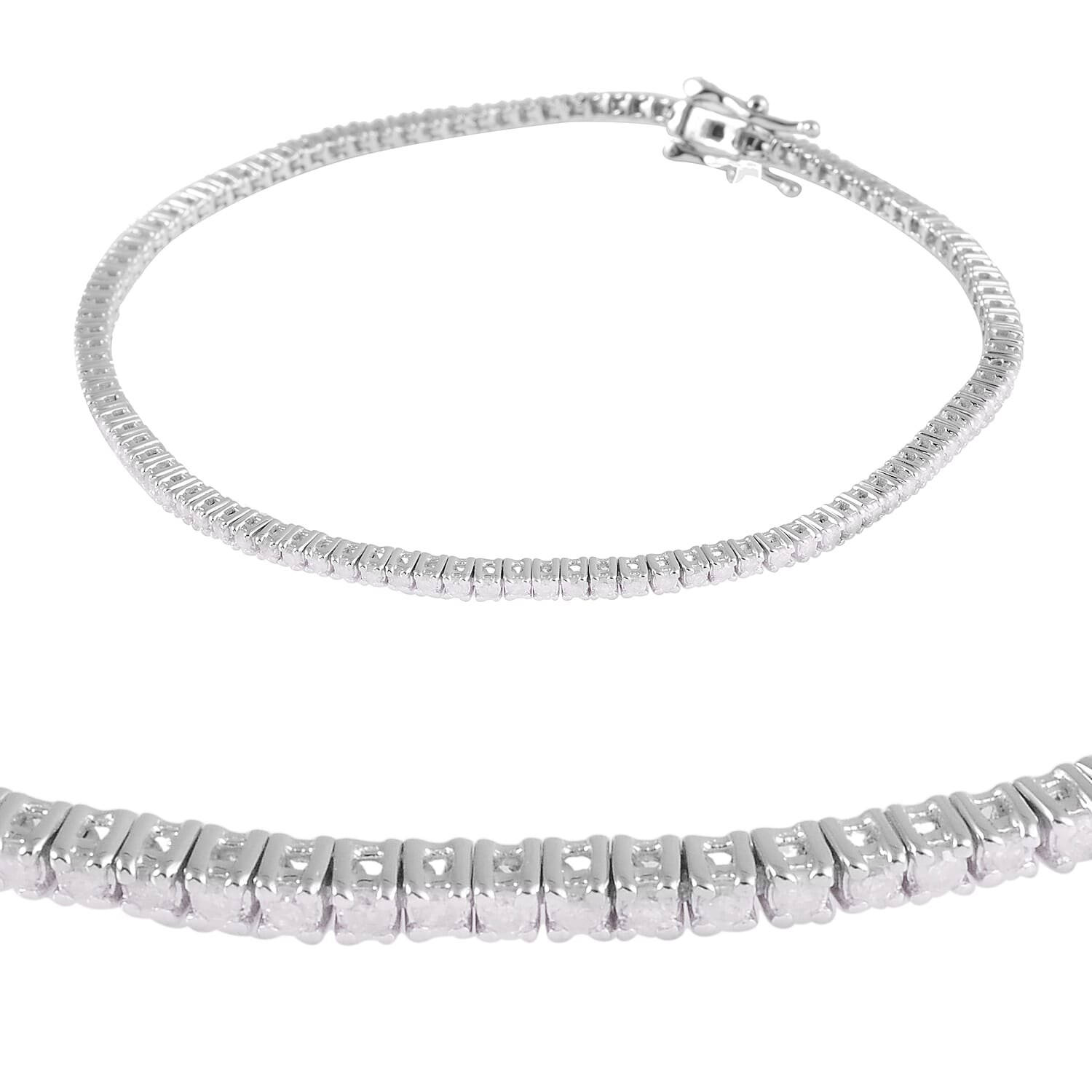 Diamond tennis bracelet 1 on sale carat