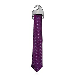 William Hunt - Silk Polka Dot Tie - Purple