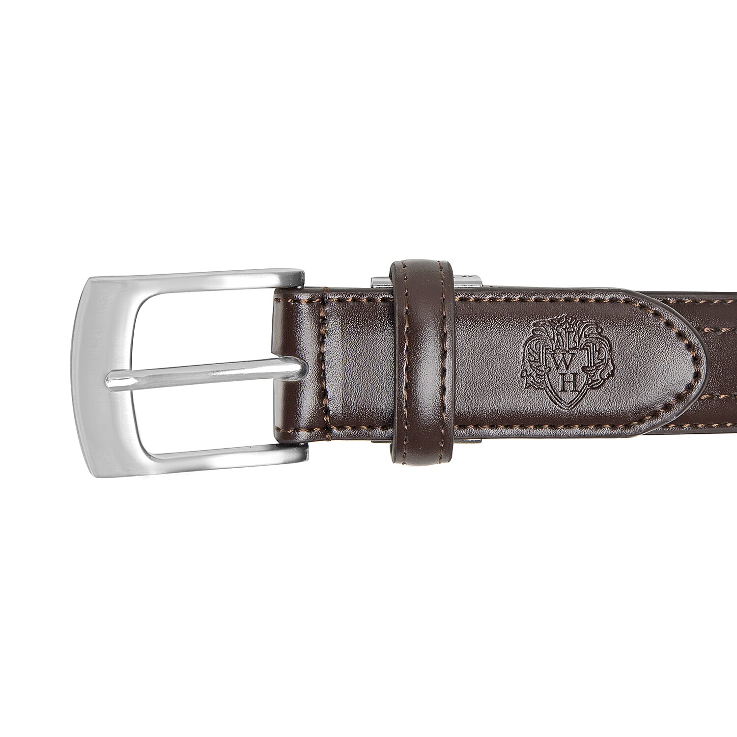 William Hunt - Leather Reversible Belt (size 34 inches) - Brown