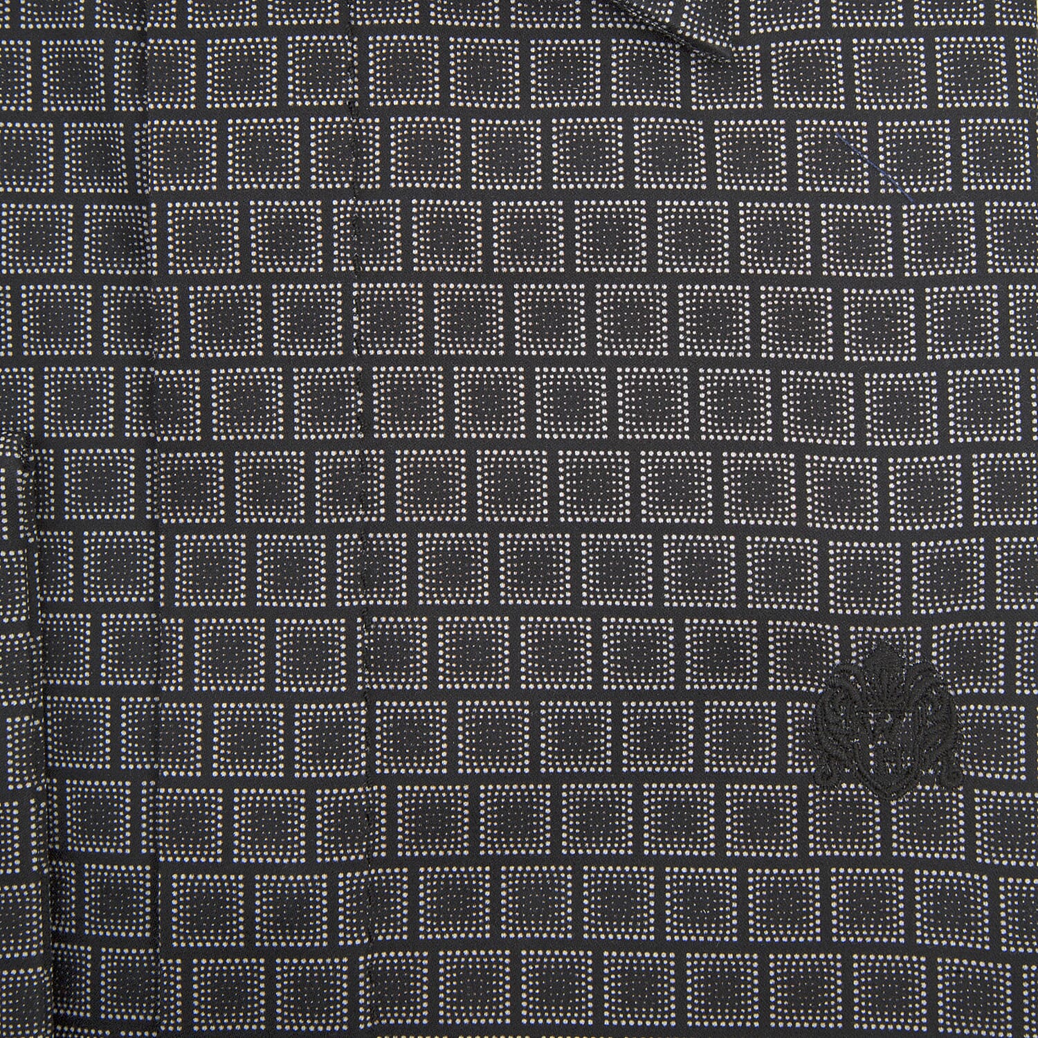 William Hunt Saville Row Forward Point Collar Black and White Shirt