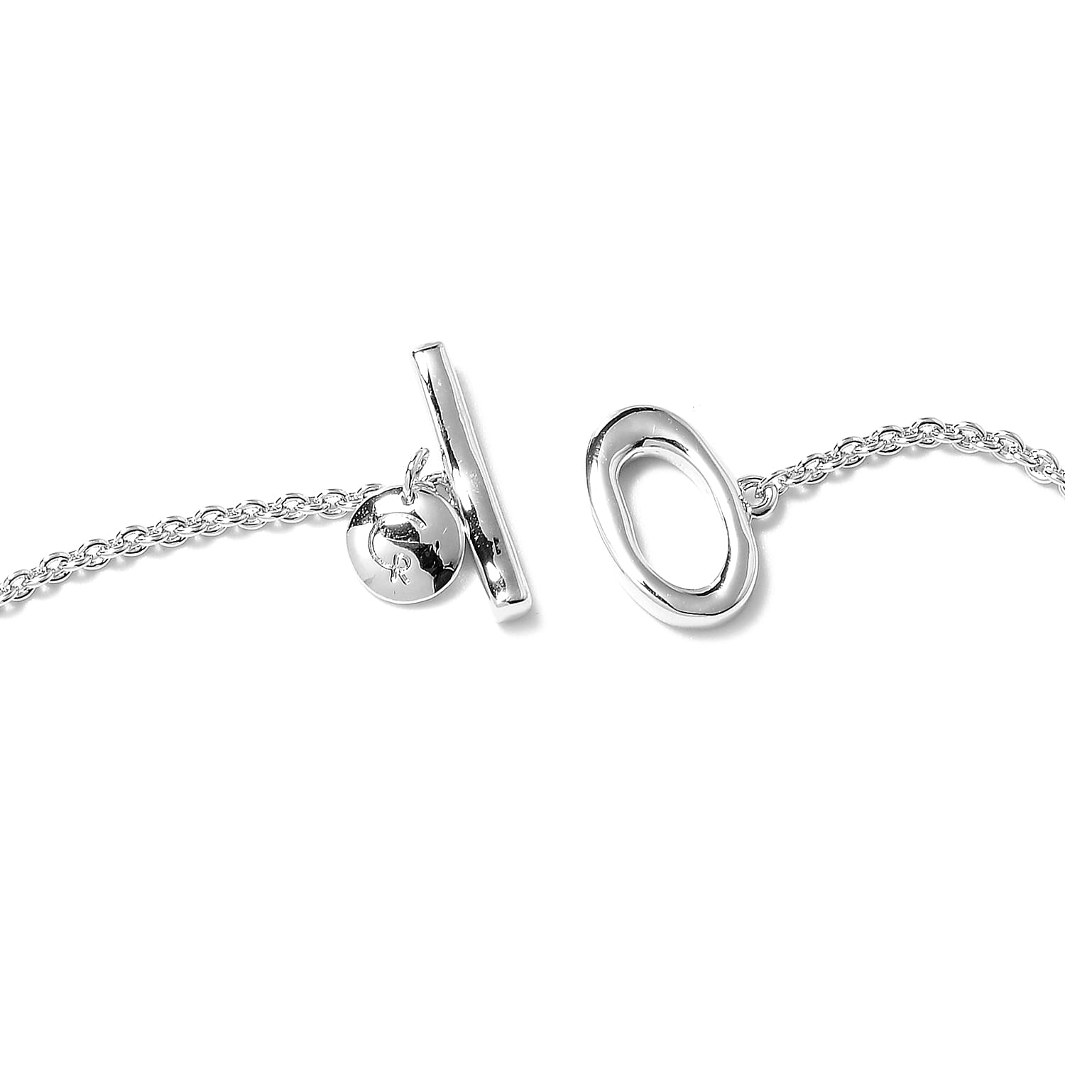 RACHEL GALLEY Pebble Collection - African Ruby Necklace (Size 20) in Rhodium Overlay Sterling Silver, Silver Wt. 63.50 Gms