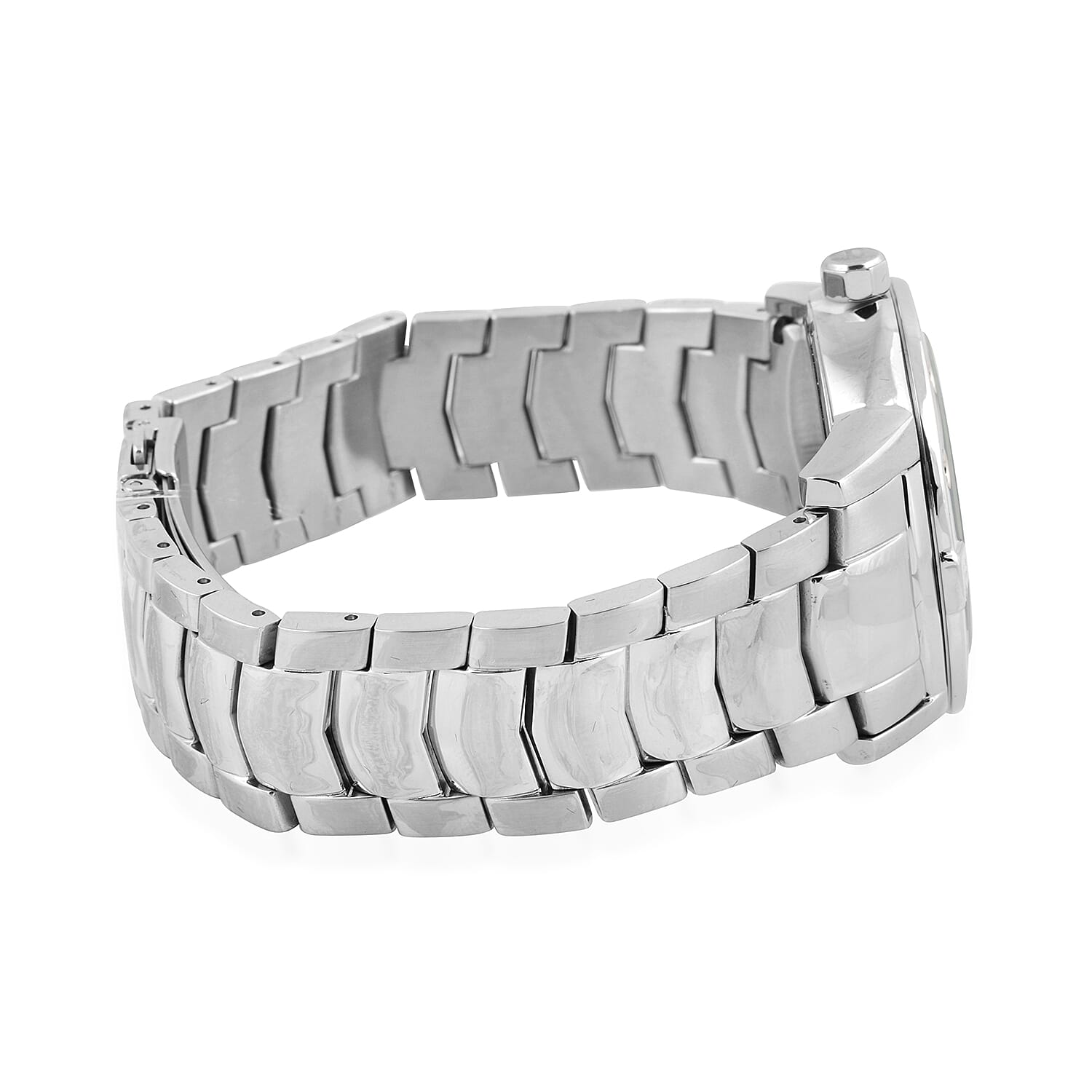 JUST CAVALLI: Swiss Movement Gentlemens Watch with Stainless Steel Strap And Engraved Dial