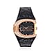 JUST CAVALLI: Swiss Movement Watch with Black Leather Strap