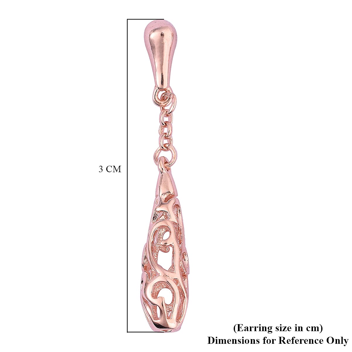 LucyQ Air Drip Collection - Rose Gold Overlay Sterling Silver Air Drip Earrings LucyQ Air Drip Collection - Rose Gold Overlay Sterling Silver Air Drip Earrings