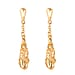 LucyQ Lattice Drop Earrings in Rose Gold Plated Sterling Silver