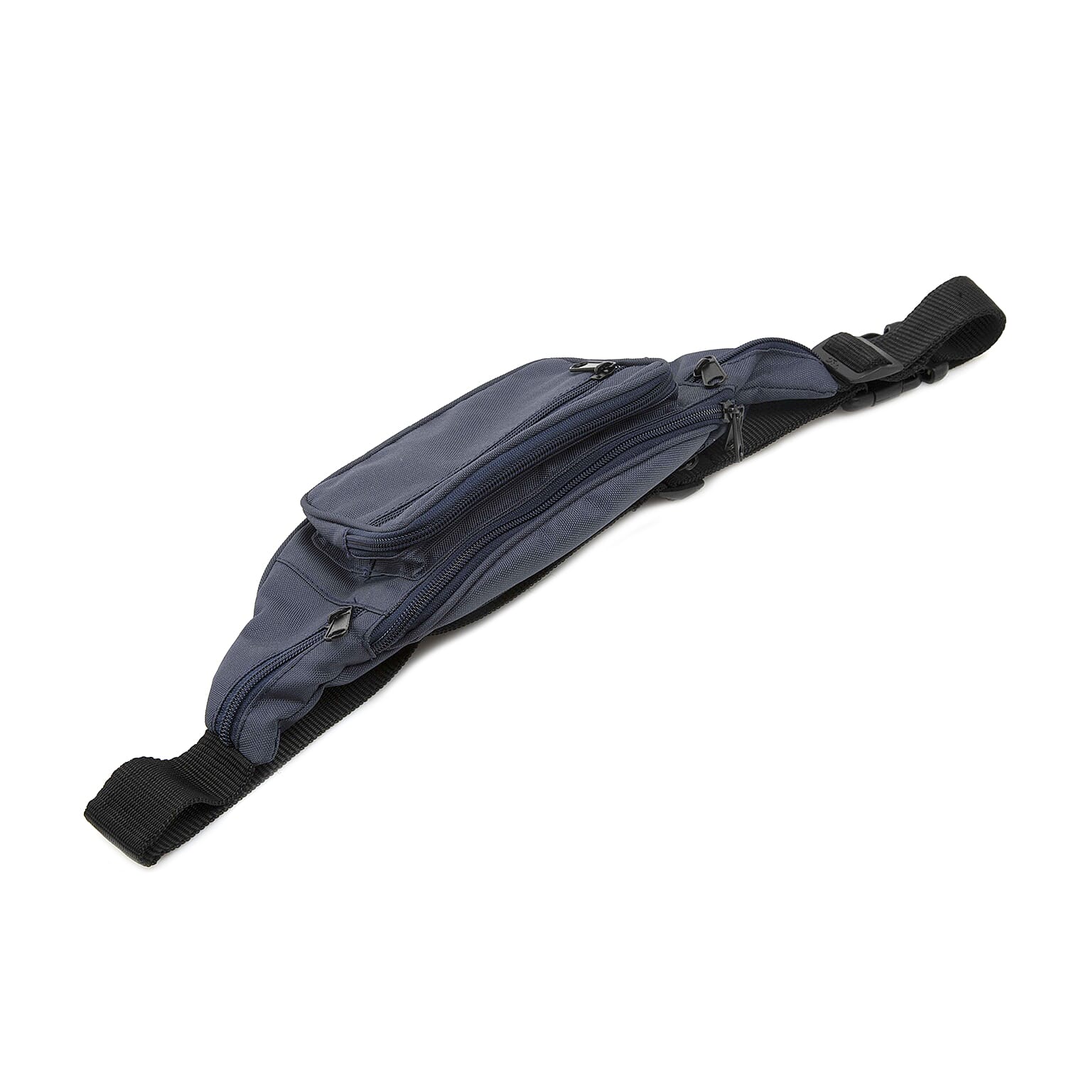 Multipocket Canvas Bum Bag Navy Colour Adjustable Waist