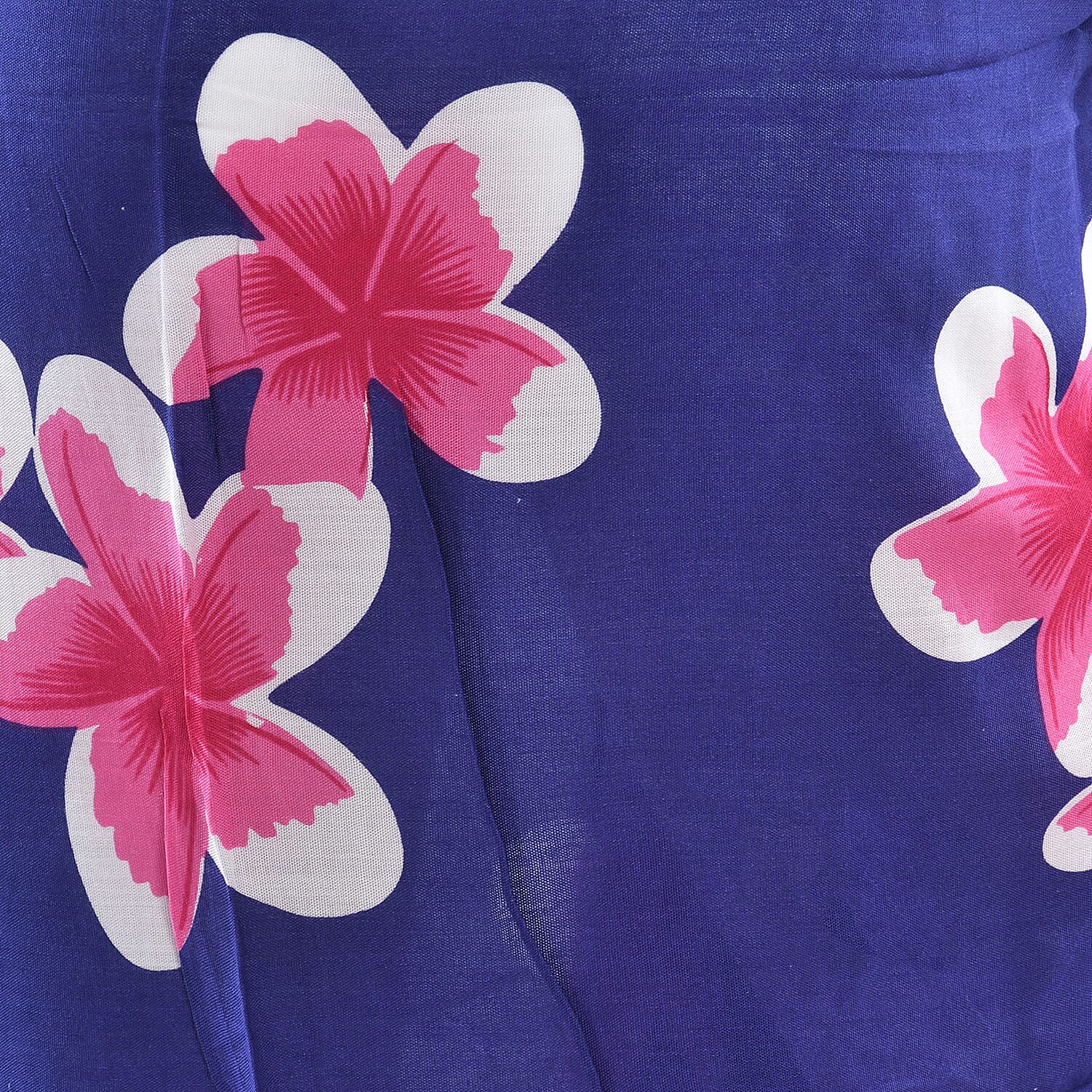 Balinese Navy Blue Colour Floral Pattern Hand Painted Sarong