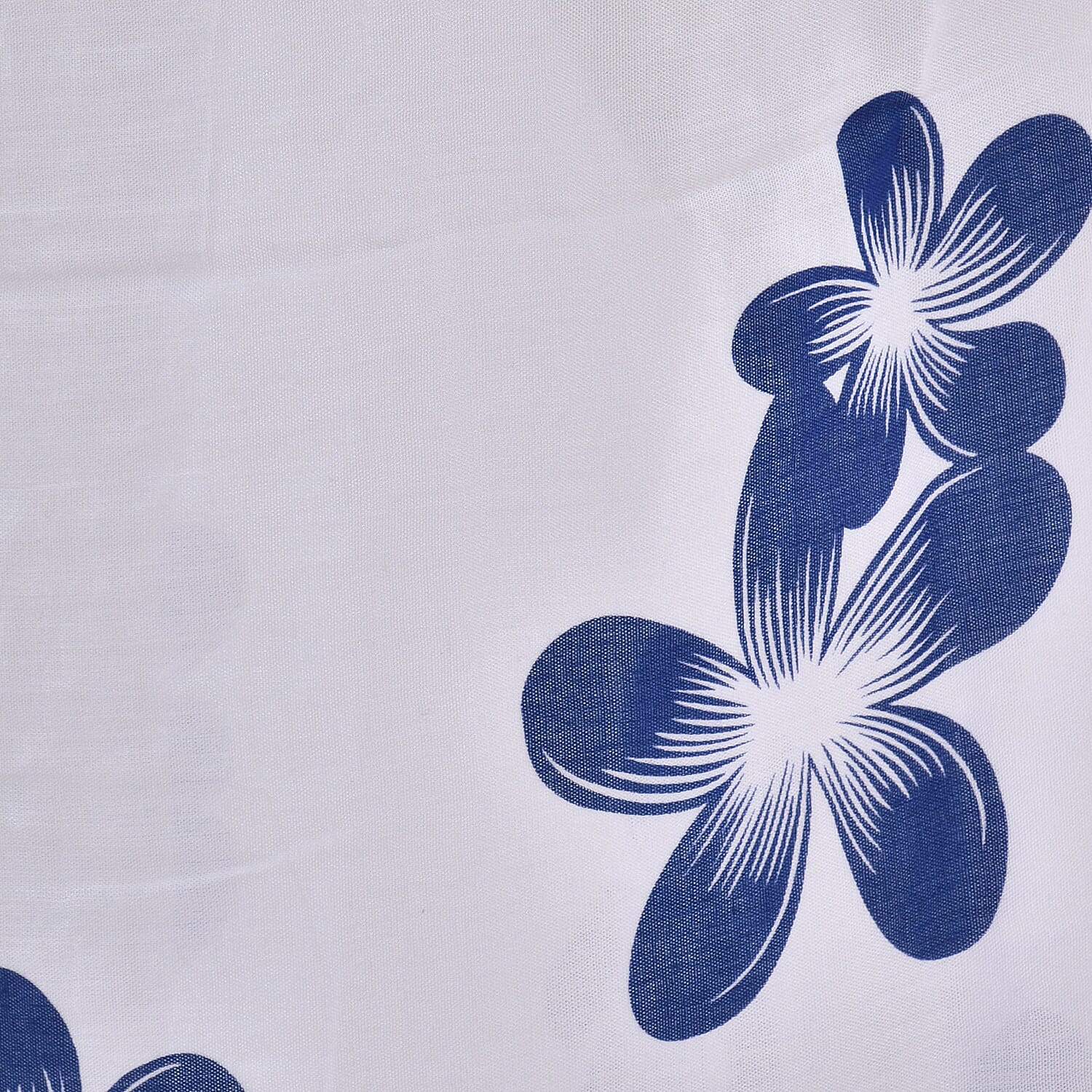 White Colour Floral Pattern Hand Painted Sarong