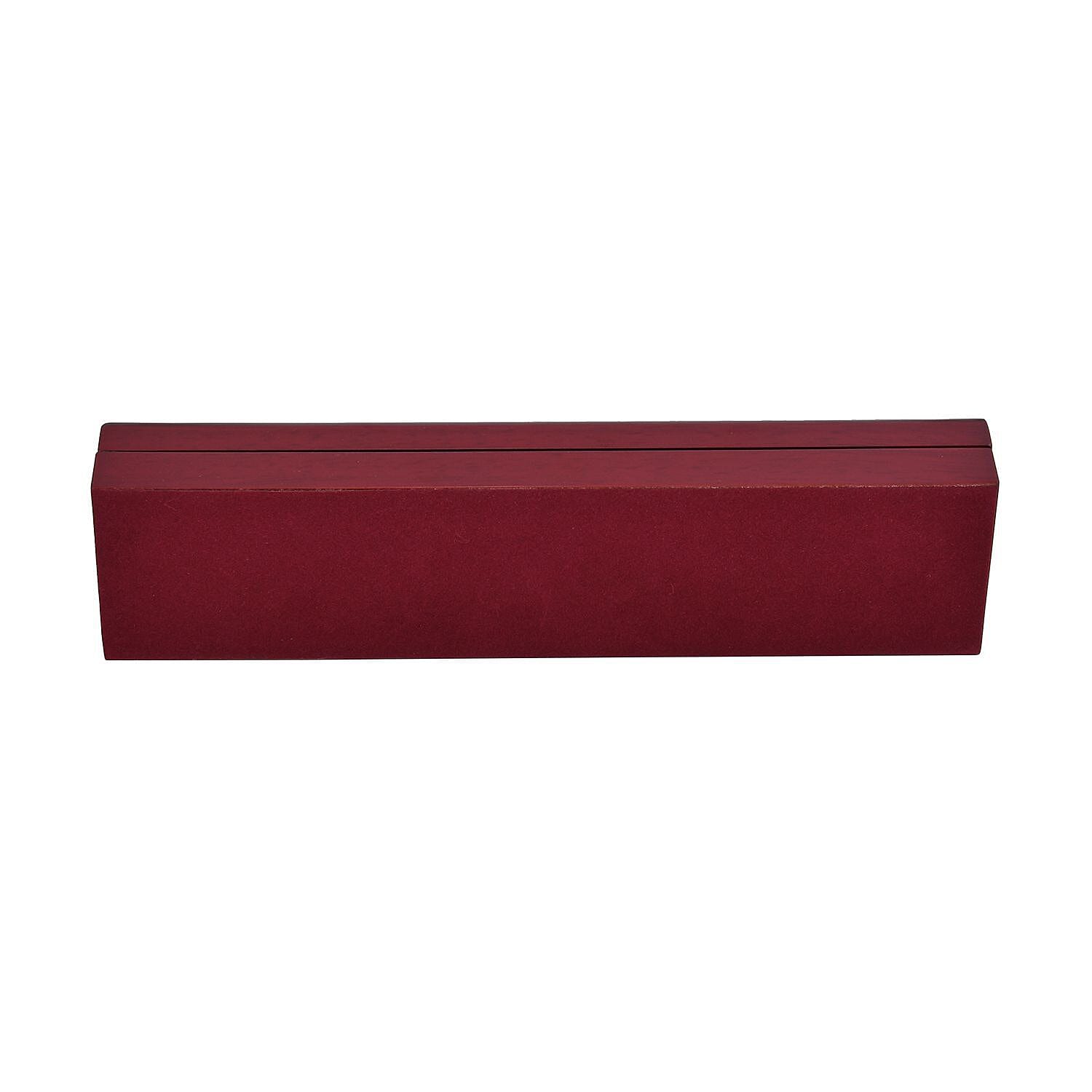 Velvet Lining Wooden Bracelet Box - (Size 25x6x3 cm)