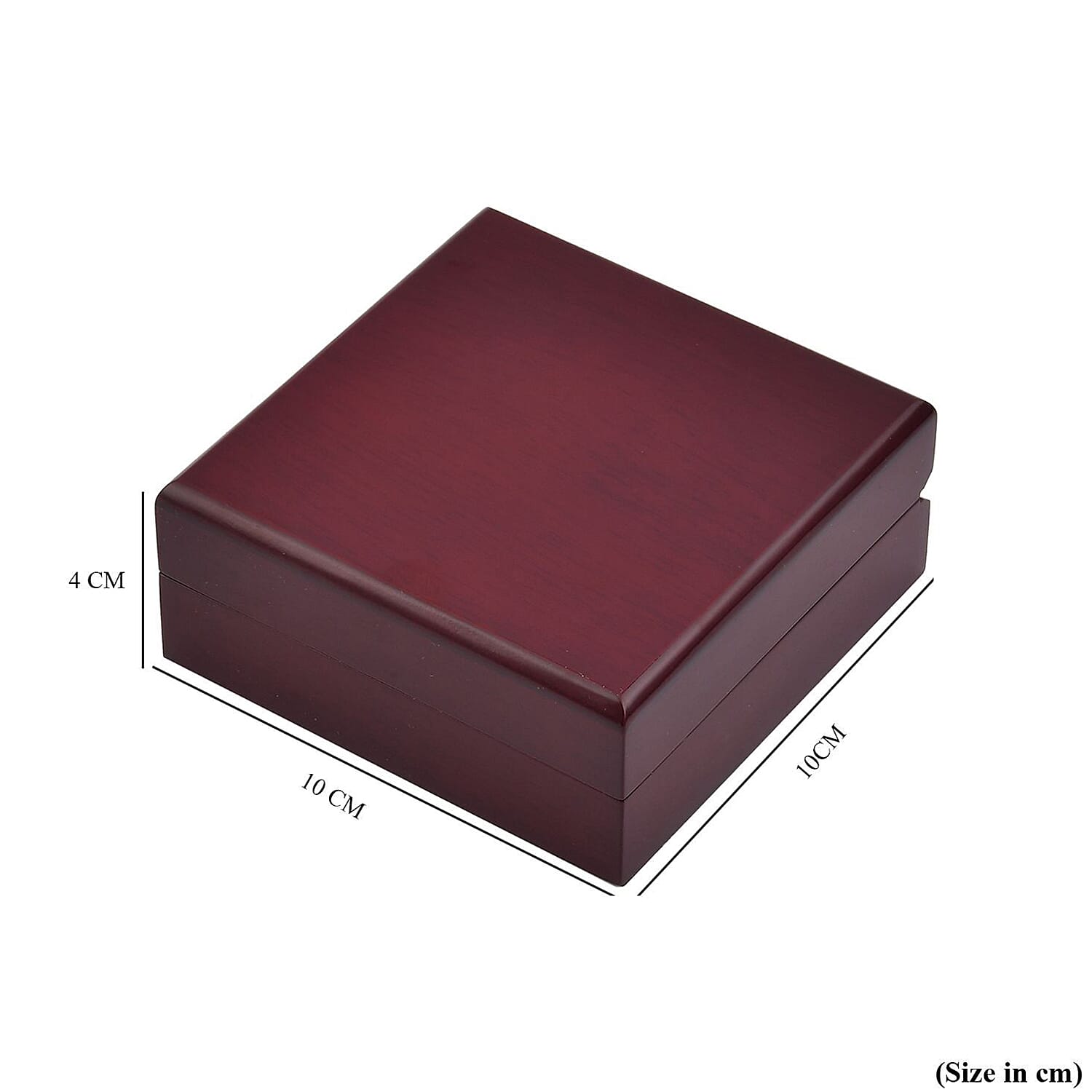 Jewellery Gifting -Velvet Lining Wooden Necklace and Pendant Box - (Size 10x10x4 cm)