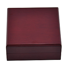 Velvet Lining Wooden Necklace and Pendant Box - (Size 10x10x4 cm)