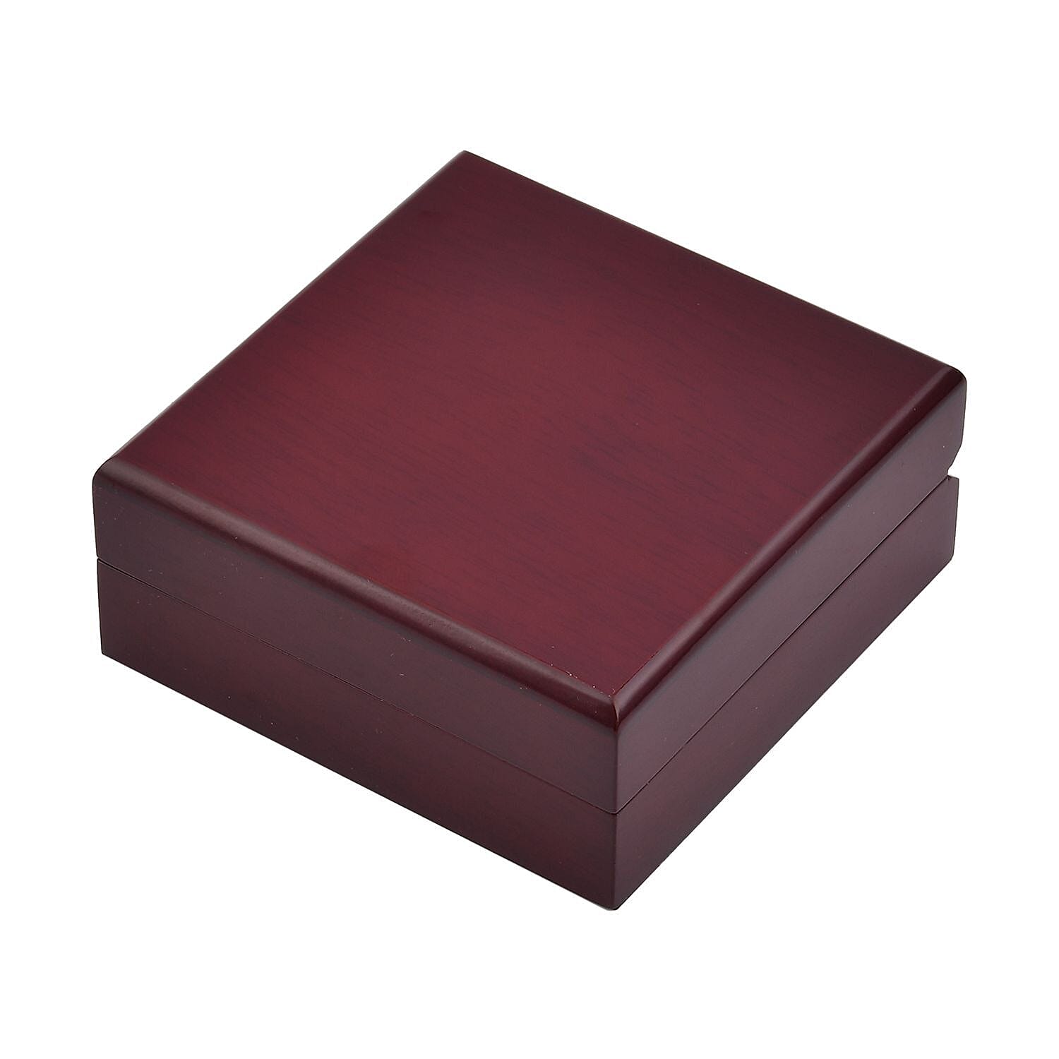 Velvet Lining Wooden Necklace and Pendant Box - (Size 10x10x4 cm)