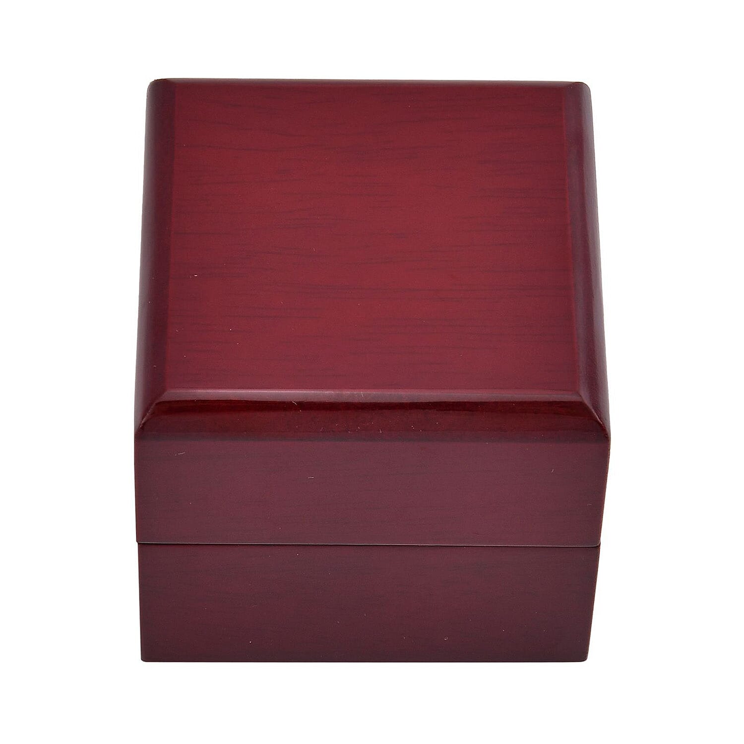 Velvet Lining Wooden Ring Box - (Size 6x6x5 cm)