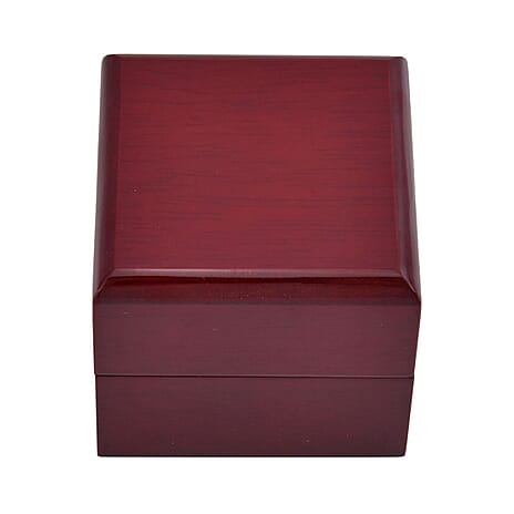Velvet Lining Wooden Ring Box - (Size 6x6x5 cm)