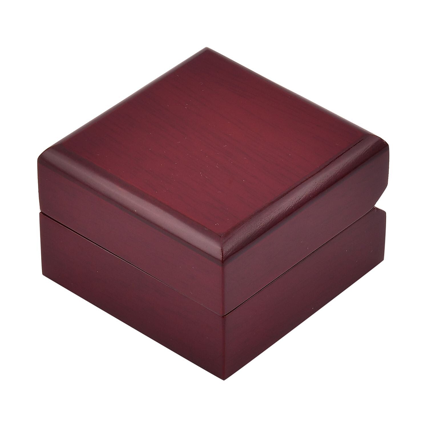 Wooden Earring Box with Velet - (Size - 6x6x4 cm)