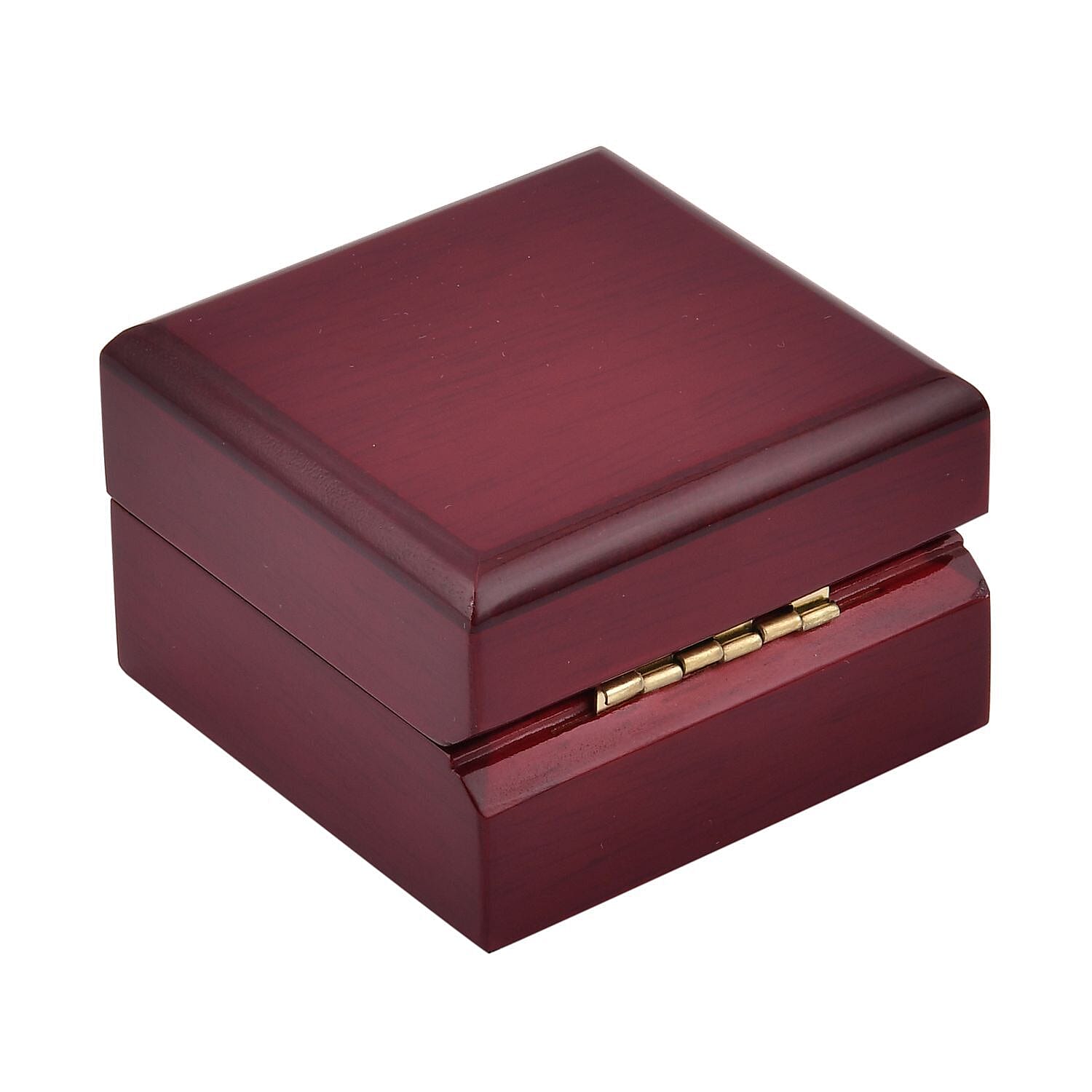 Wooden Earring Box with Velet - (Size - 6x6x4 cm)