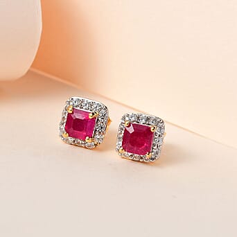 https://tjcuk.sirv.com/Products/34/0/3401332/2.50-Ct-Niassa-Ruby-and-Zircon-Halo-Stud-Earrings-in-14K-Gold-Plated-S_3401332_1.jpg?w=342&h=342