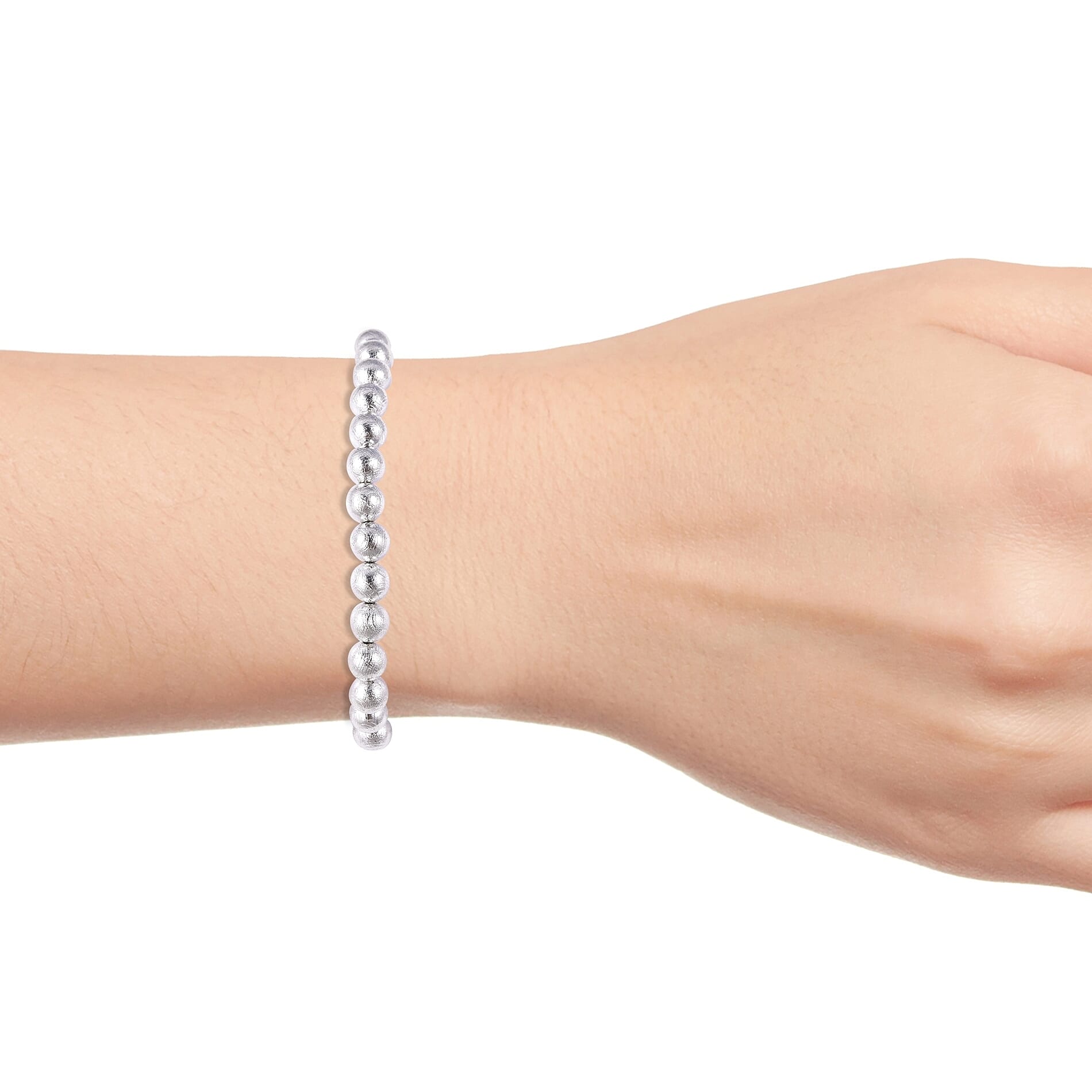 Tucson Special - Meteorite (Rnd) Beads Bracelet (Size 6.5 to 9) 136.51 Ct.