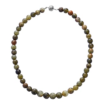 https://tjcuk.sirv.com/Products/34/0/3404258/325-Ct-AAA-Mali-Garnet-Beaded-Necklace-in-Rhodium-Plated-Silver-with-M_3404258.jpg?w=342&h=342