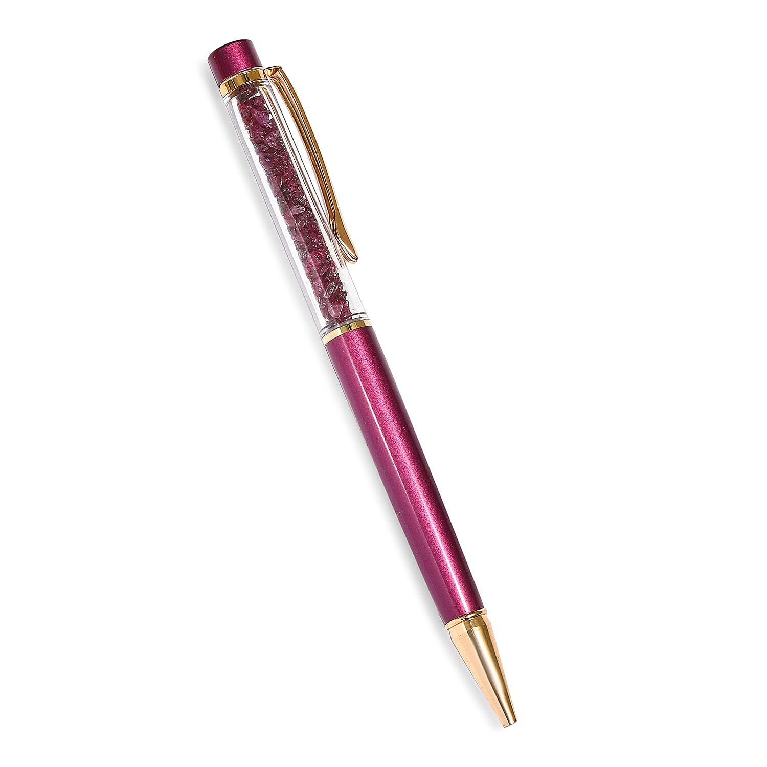 One Time Deal - 15 Carat Ruby Filled Ball Pen with Extra Refill