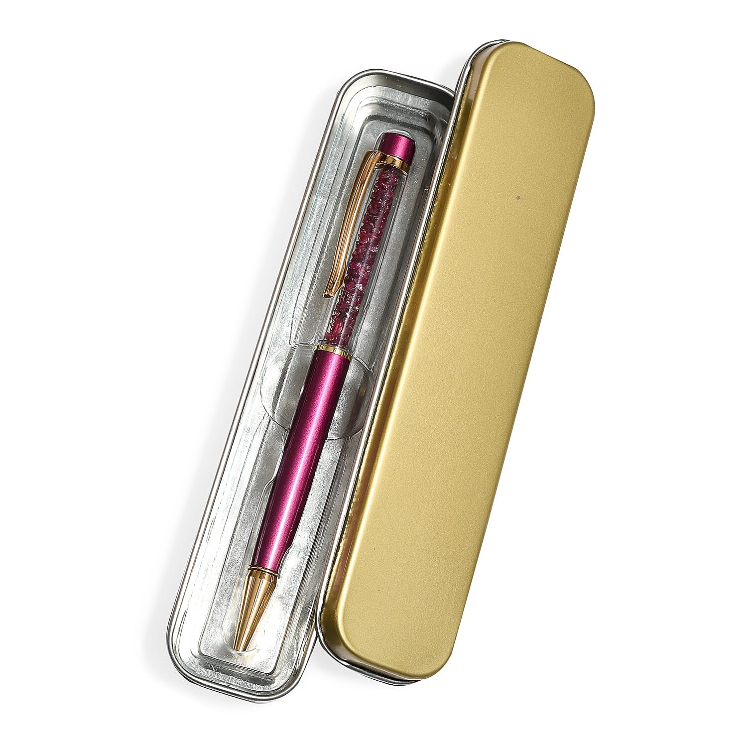 One Time Deal - 15 Carat Ruby Filled Ball Pen with Extra Refill