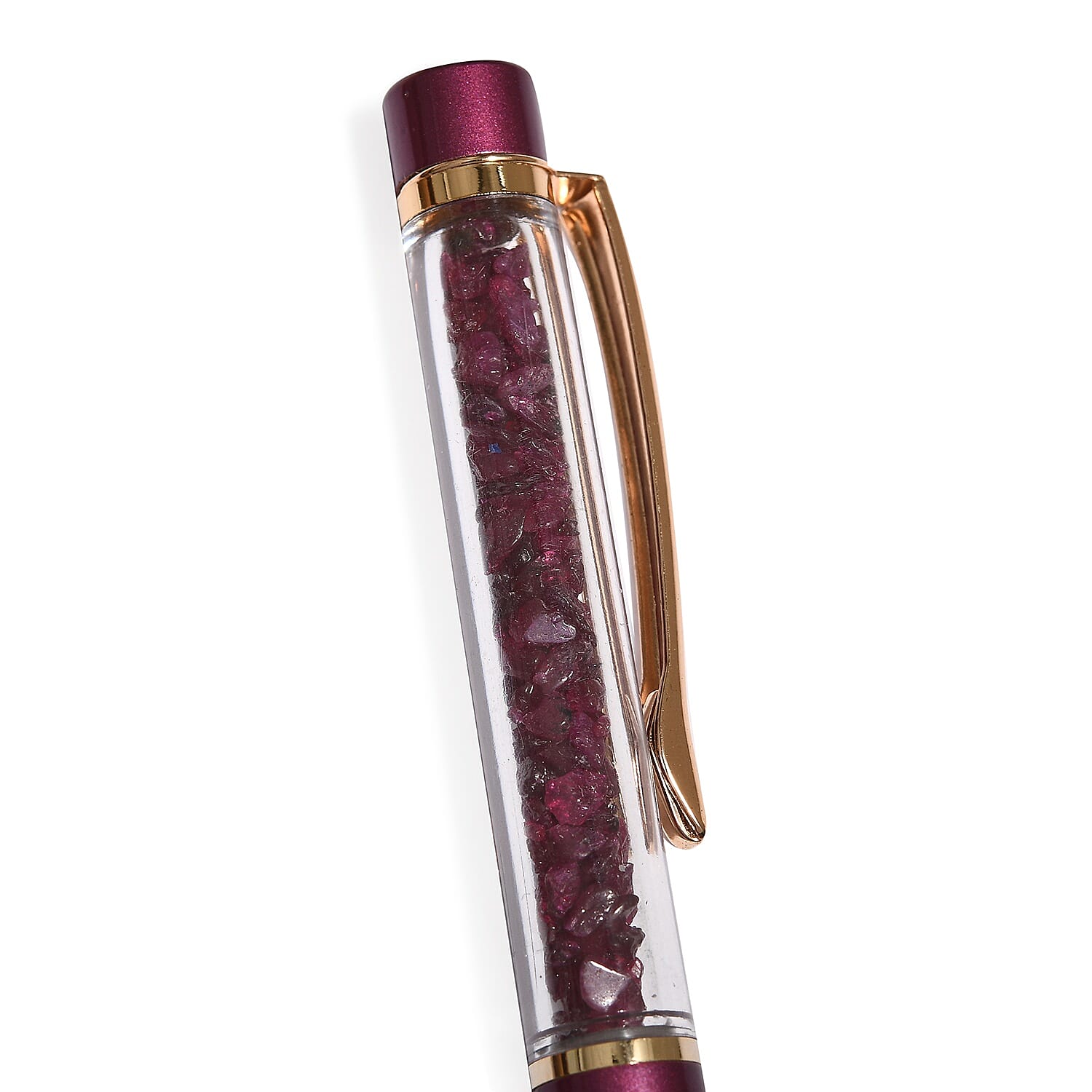 One Time Deal - 15 Carat Ruby Filled Ball Pen with Extra Refill
