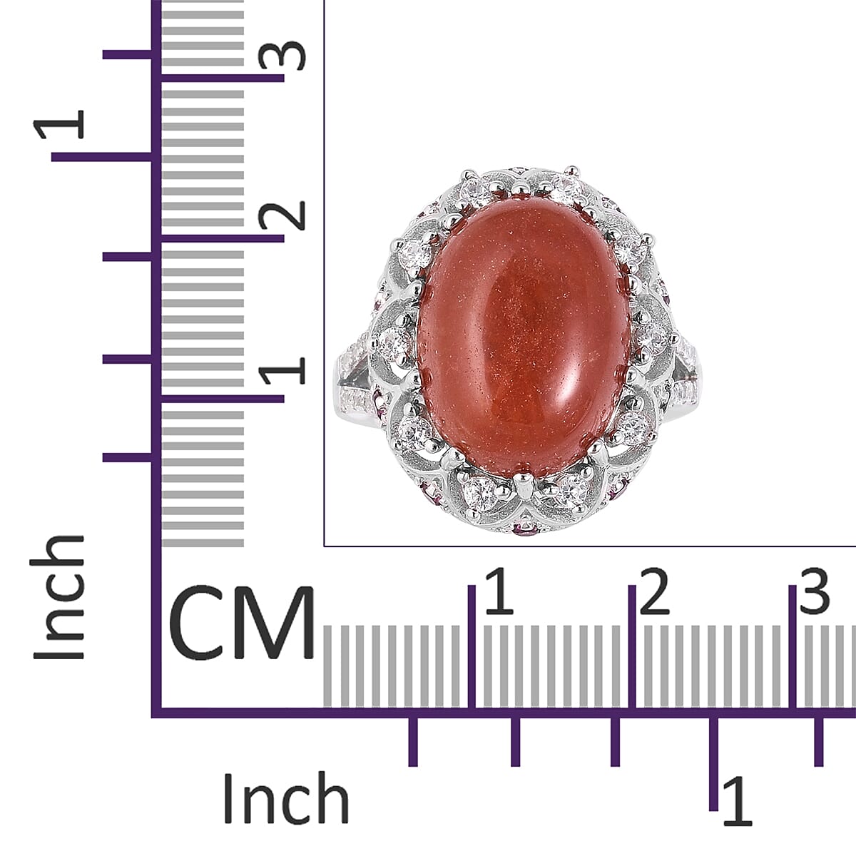 Red Jade (Ovl 16x12 mm), Natural White Cambodian Zircon and Rhodolite Garnet Ring in Rhodium Overlay Sterling Silver 12.52 Ct, Silver wt 6.06 Gms.