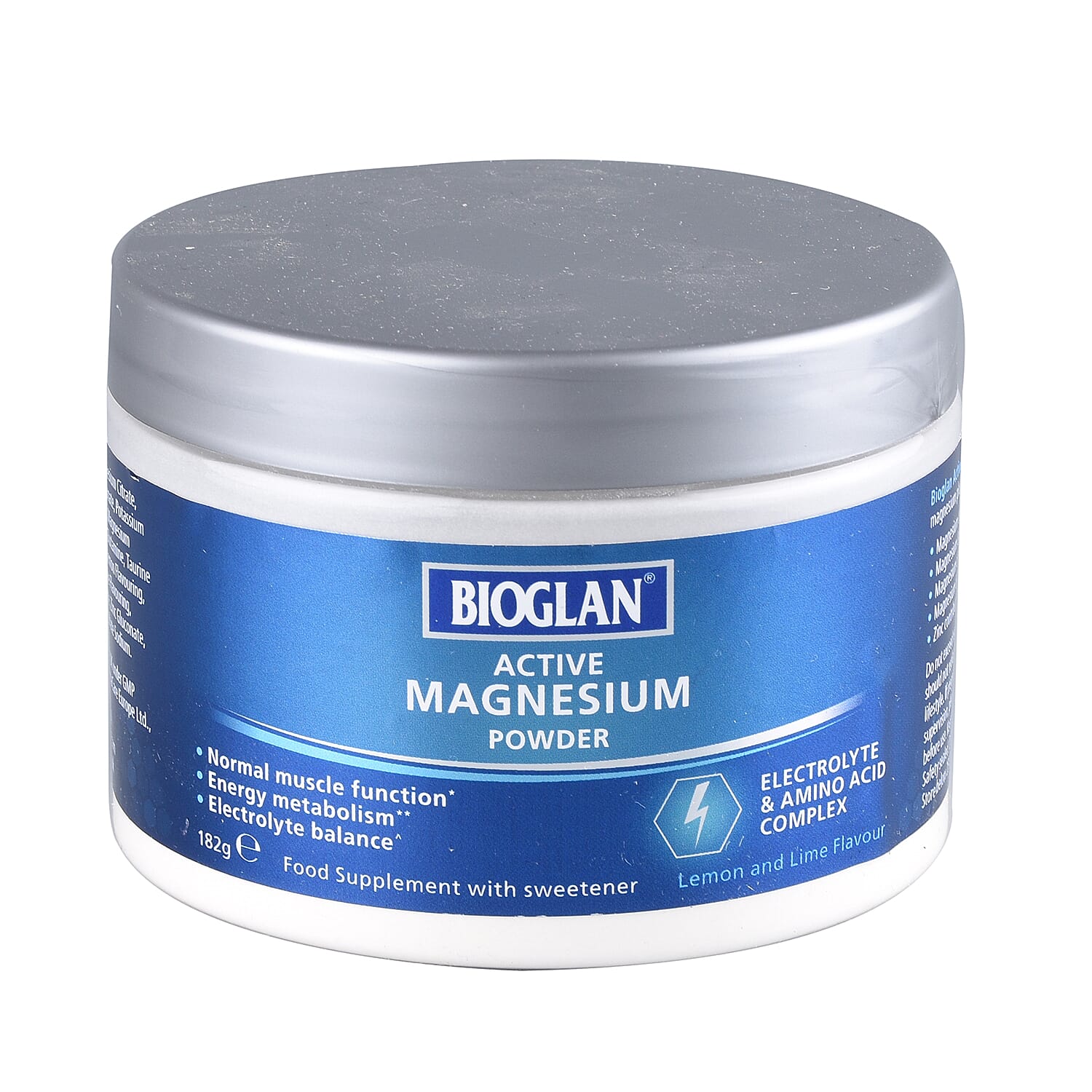 Bioglan: Lemon and Lime Flavour Magnesium Powder - 182g