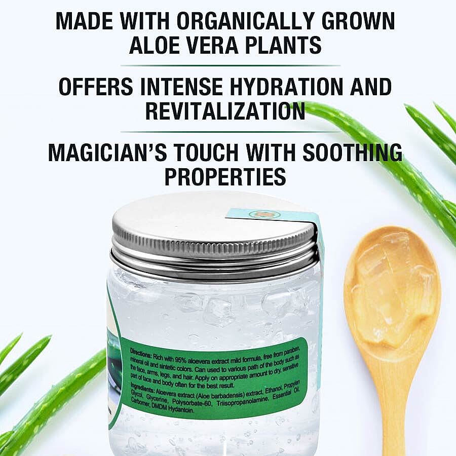 100% Aloe Vera Anti-Bacterial, Anti-Viral and Anti-Fungal Cooling Gel