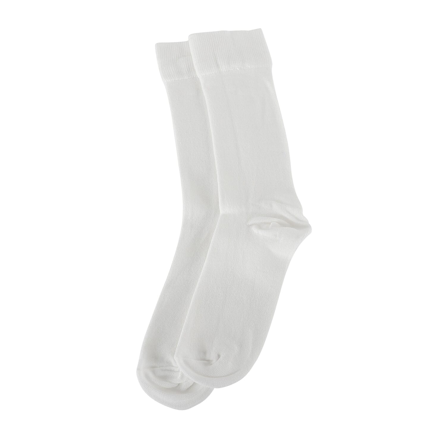 Set of 2 - 100% Bamboo Socks (Size 4-8 UK) - White