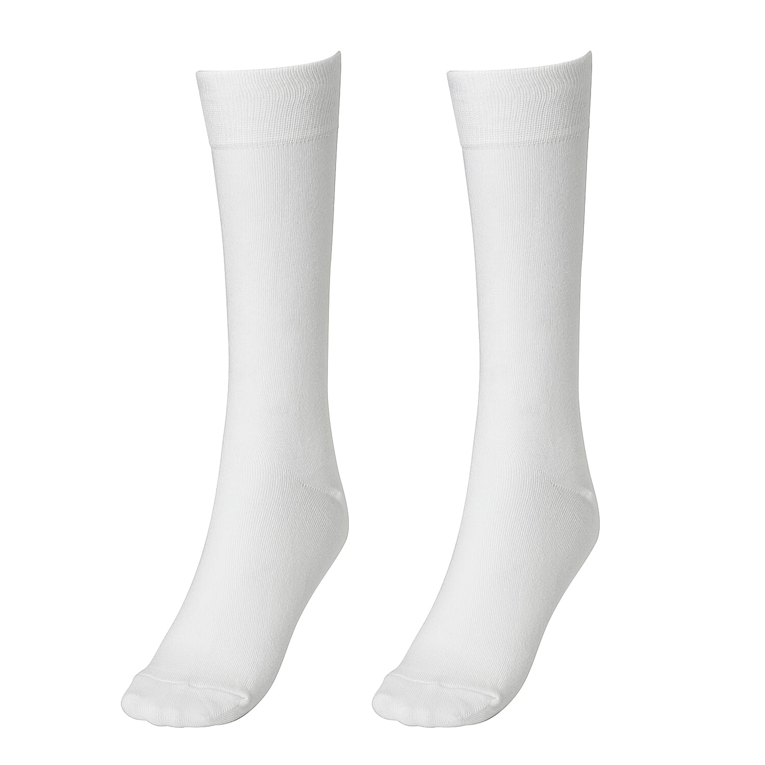 Set of 2 - 100% Bamboo Socks (Size 4-8 UK) - White