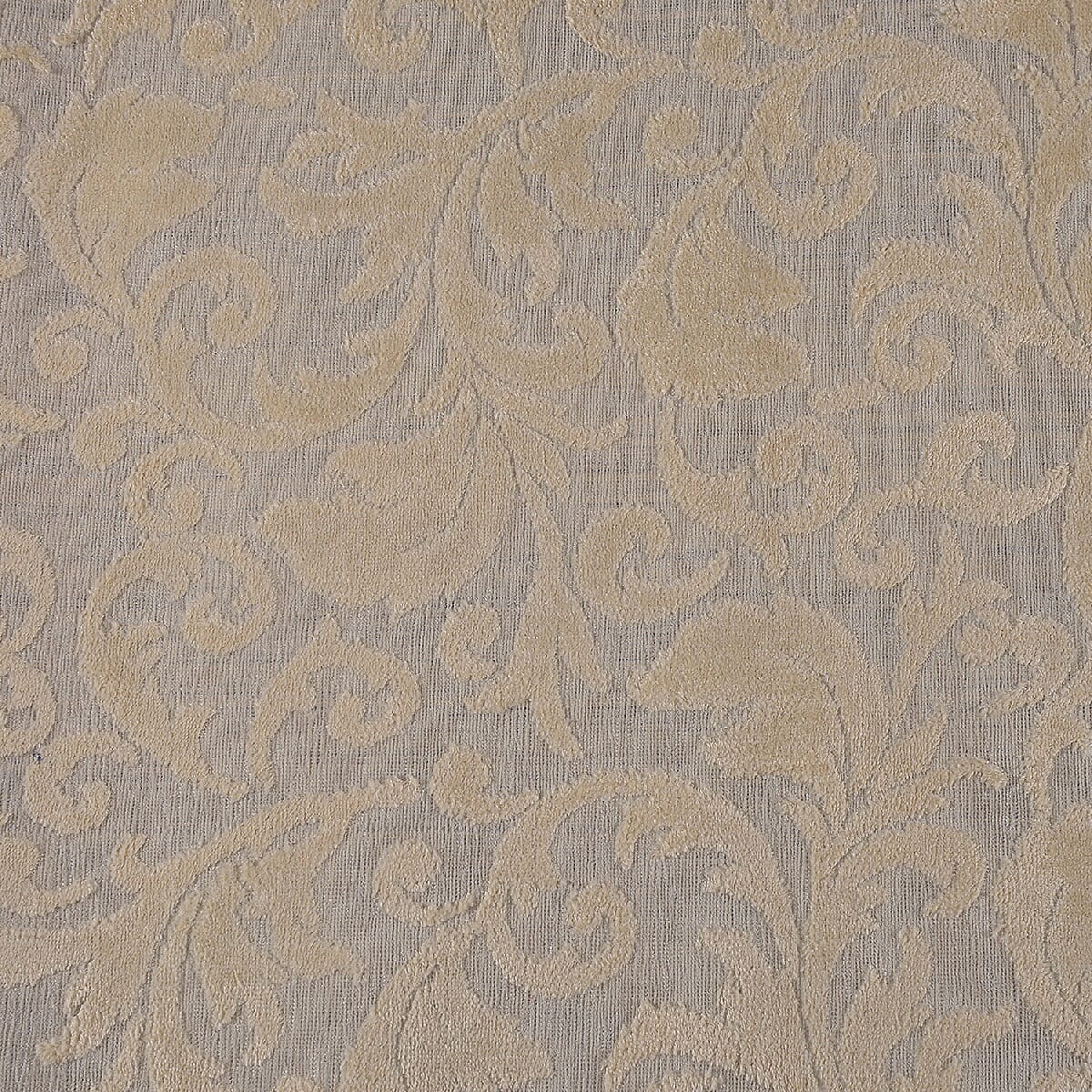 Vivaz Collection - Jaal- Damask Pattern Jacquard Carpet (Size 75x150 Cm) - Ivory