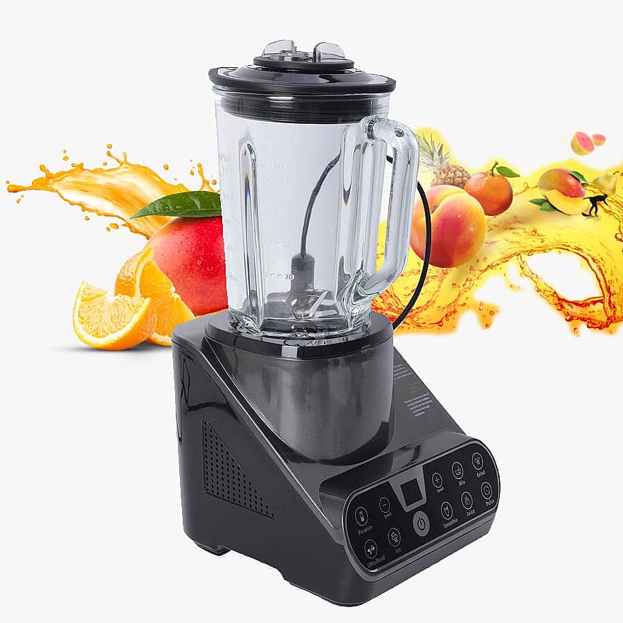 Multipurpose 25000-28000 RPM Vacuum Table Blender (1.5 L) (Including a Vacuum Bottle, a Vacuum Container and Two Vacuum Bags) - Grey